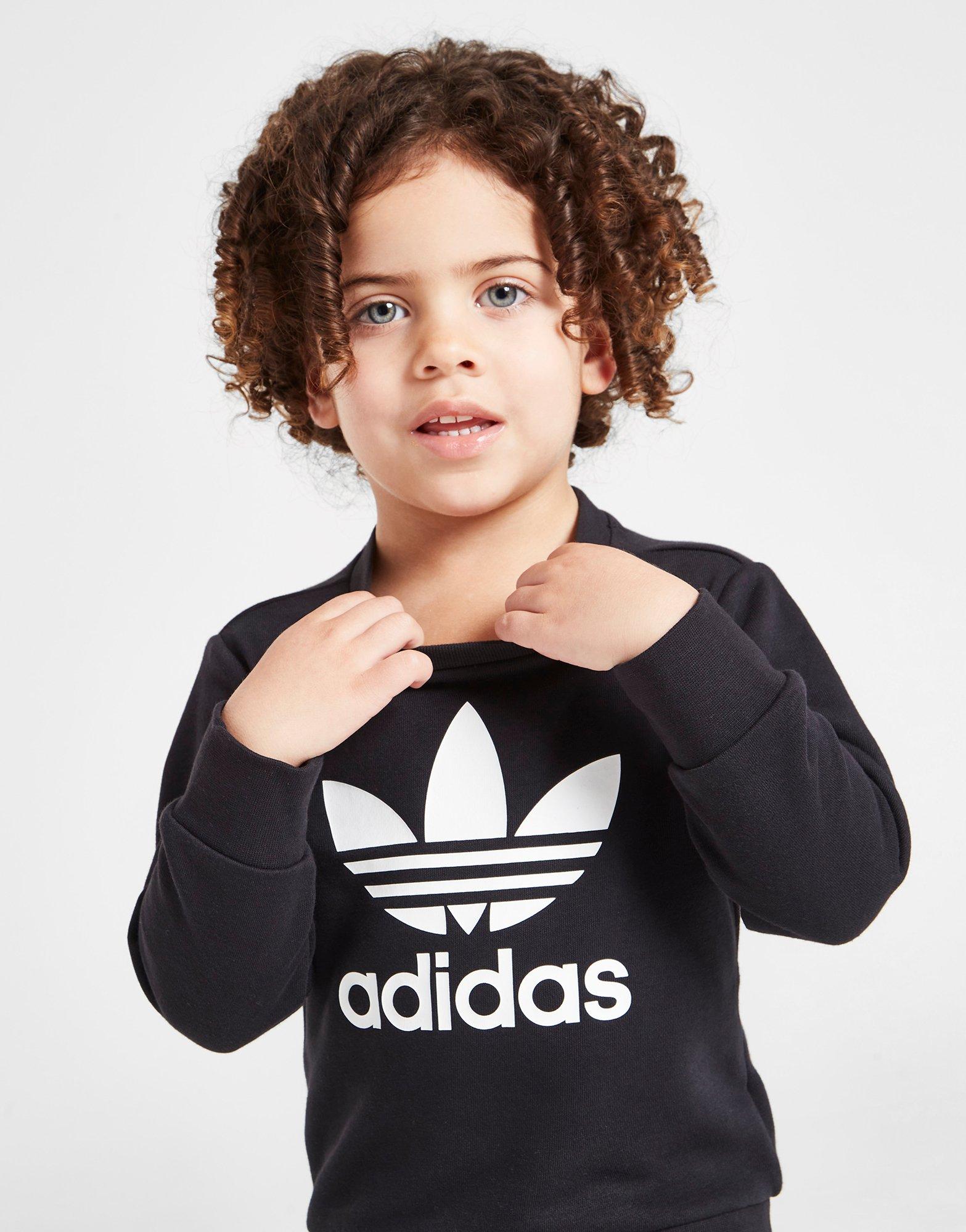 Black adidas Originals Crew Sweatshirt Set - JD Sports