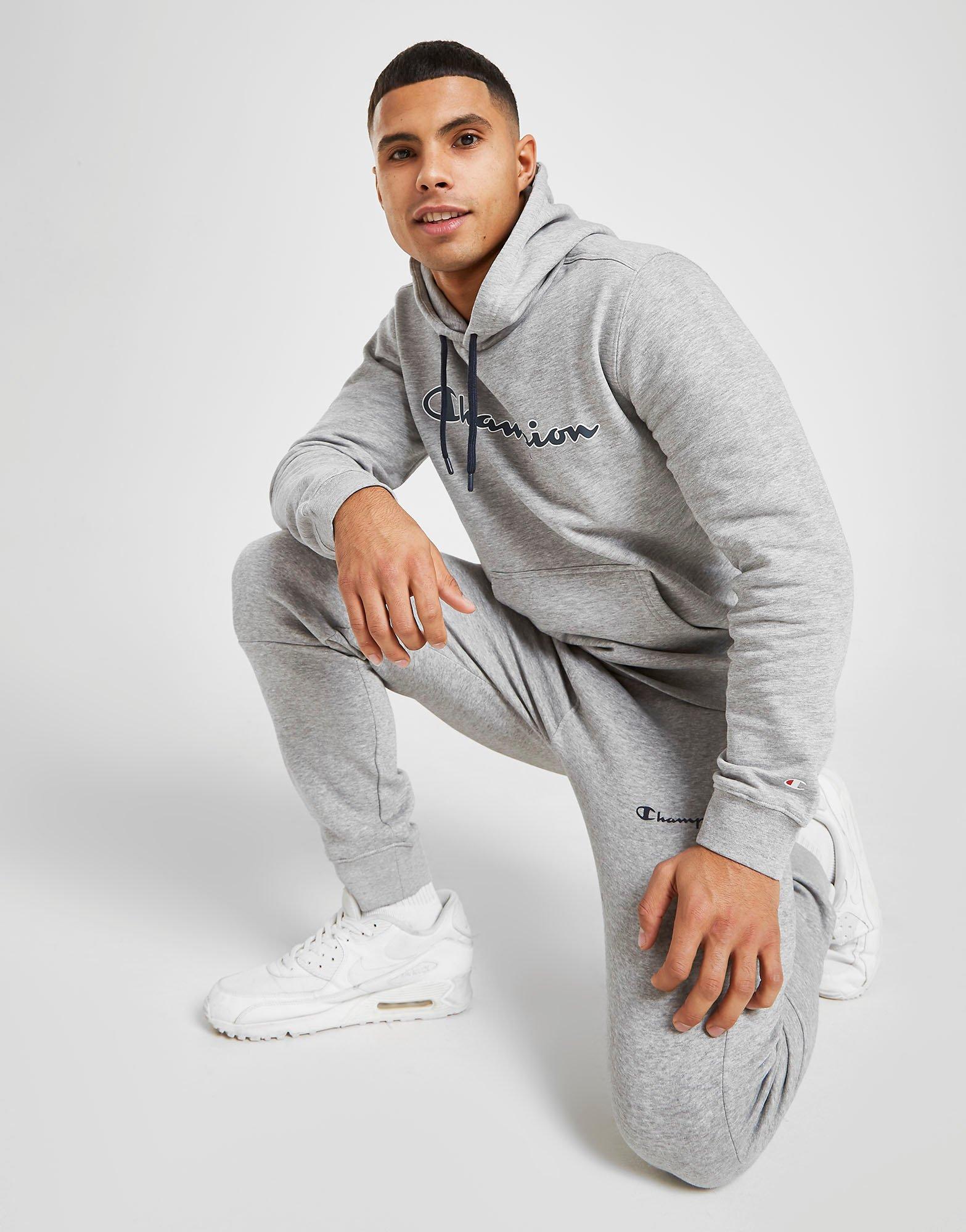 white champion core hoodie