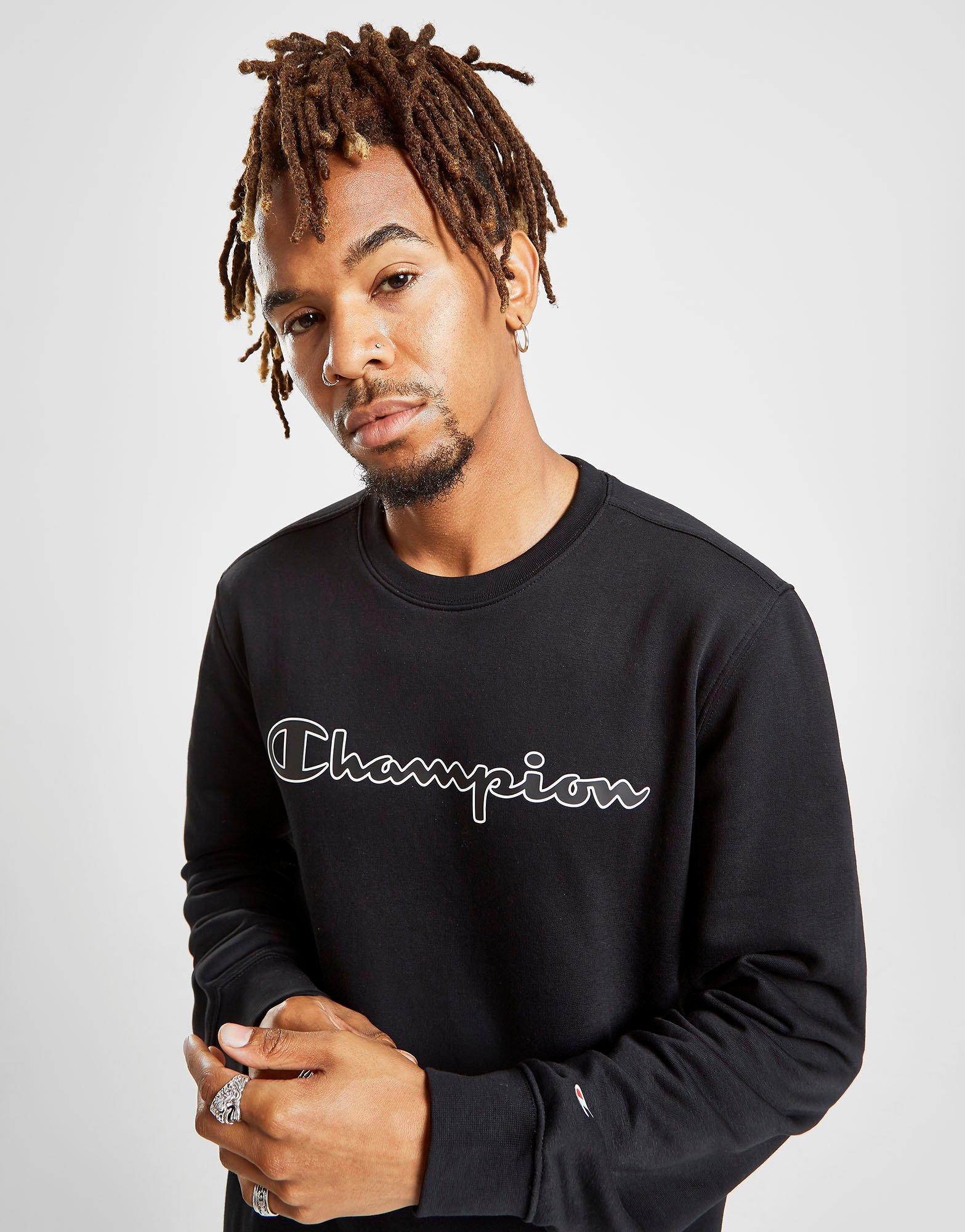Buy Black Champion Core Crew Sweatshirt 