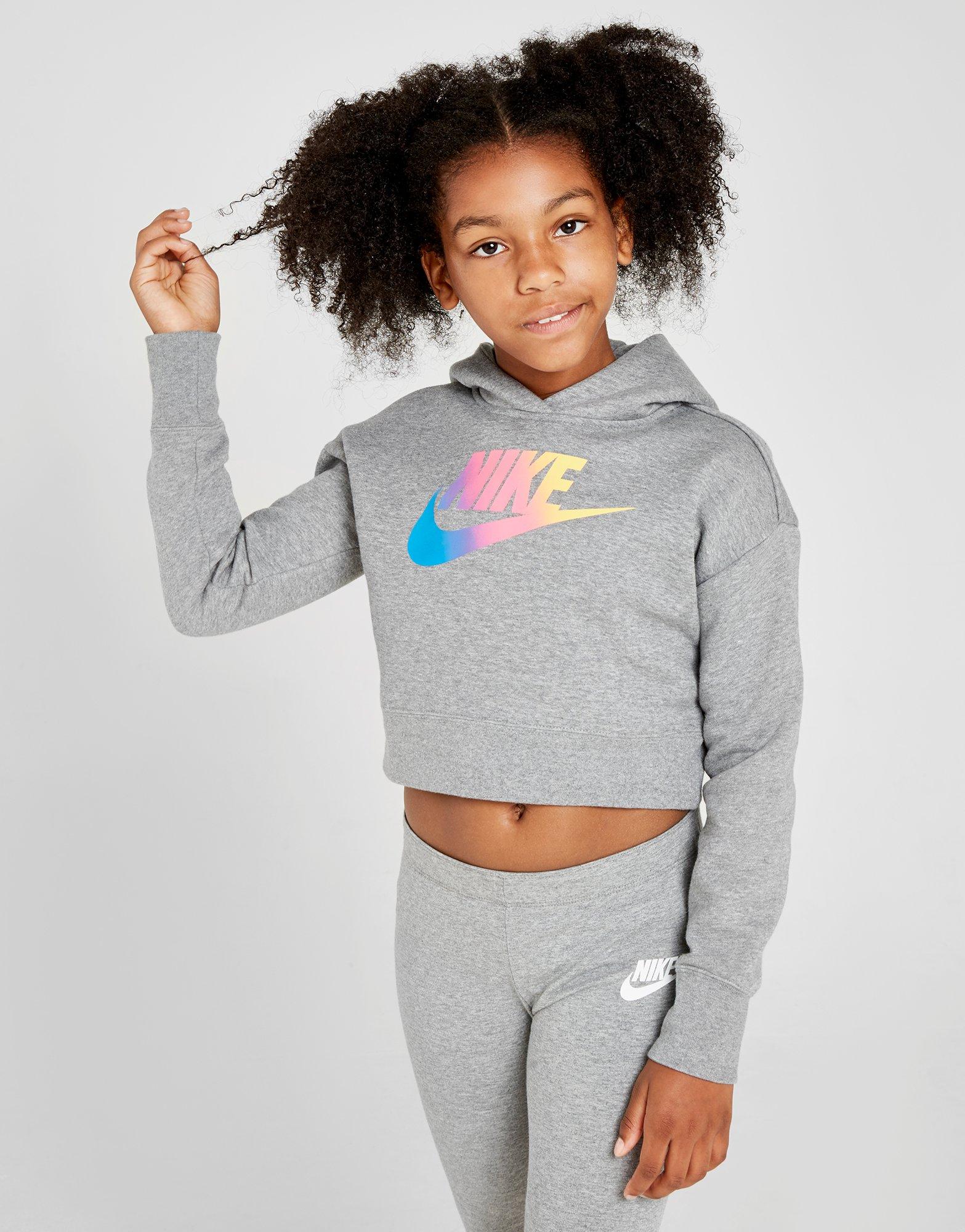 nike swoosh crop overhead hoodie