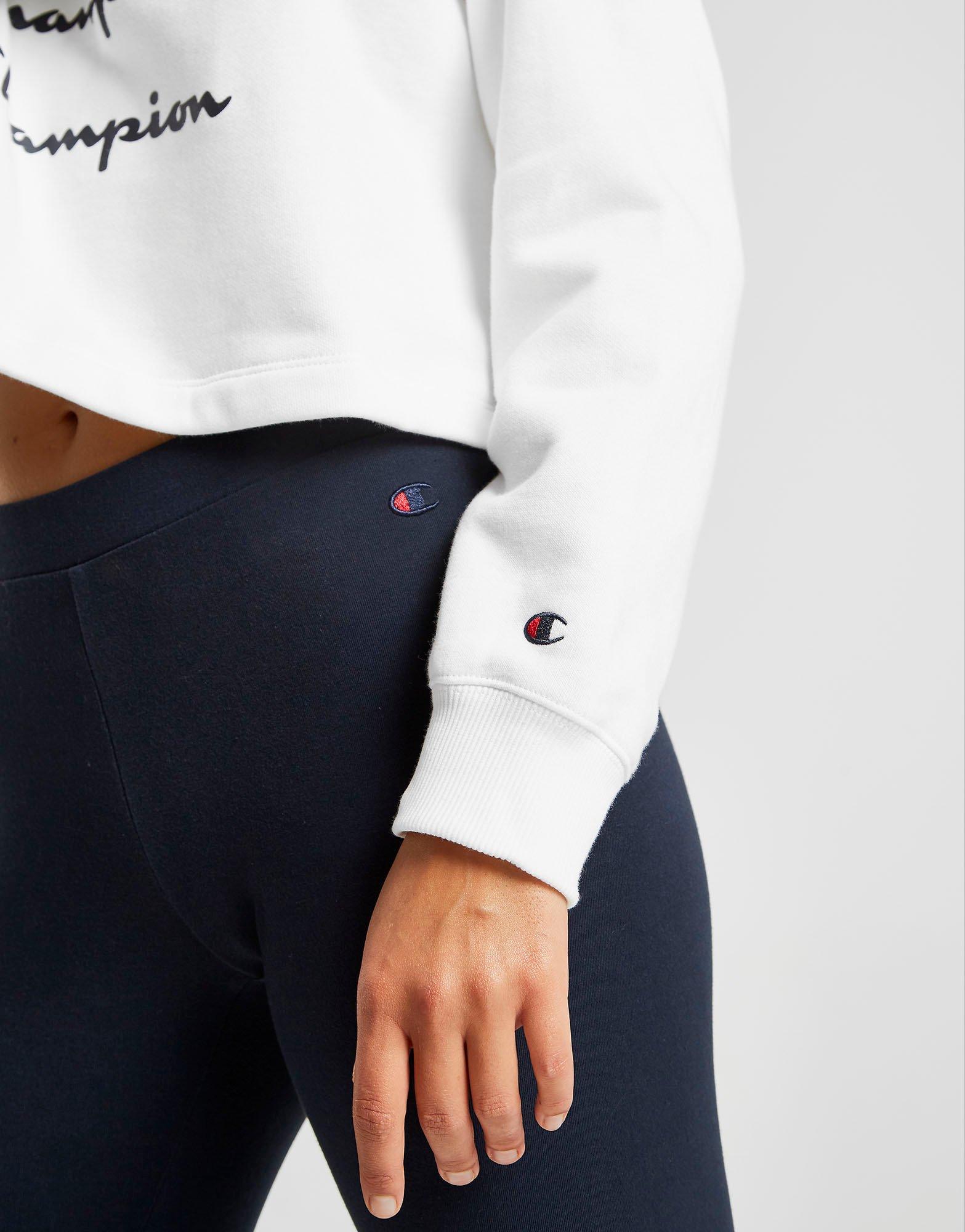 champion arm logo hoodie