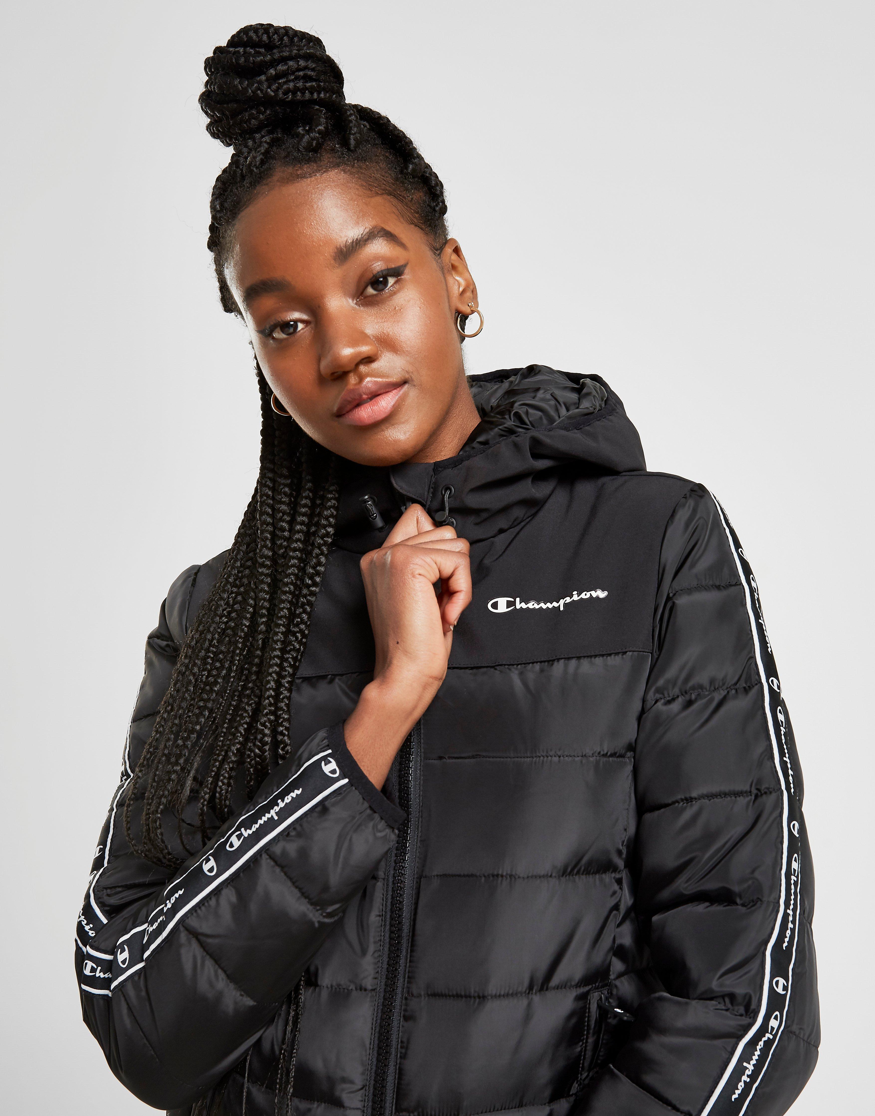 champion tape padded jacket