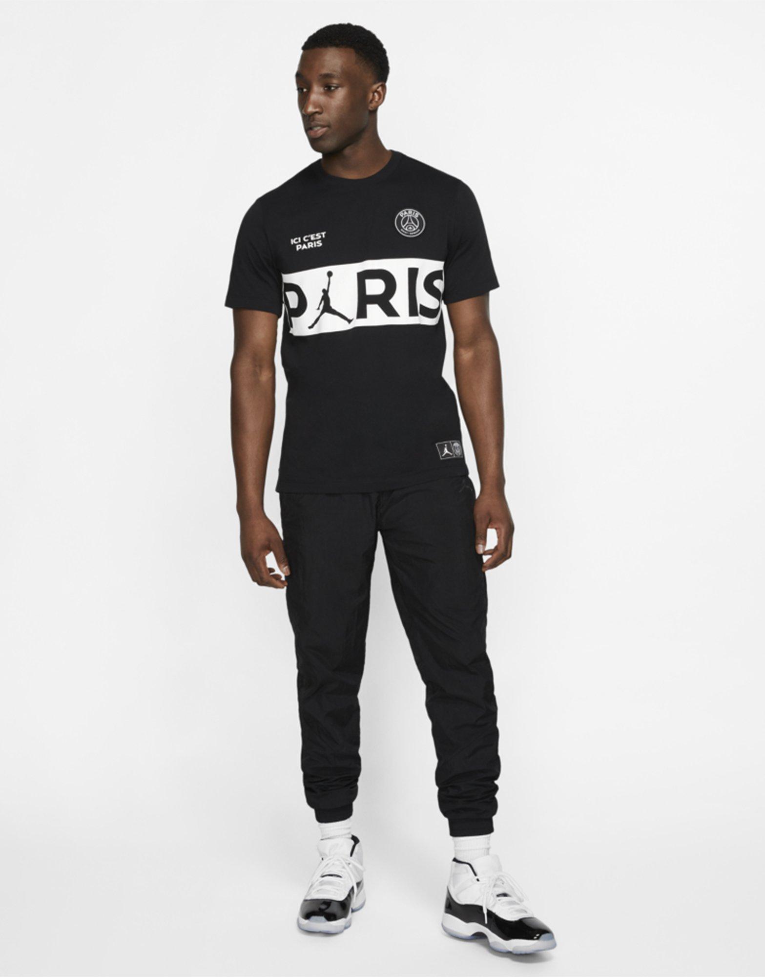 jordan x psg wordmark tee