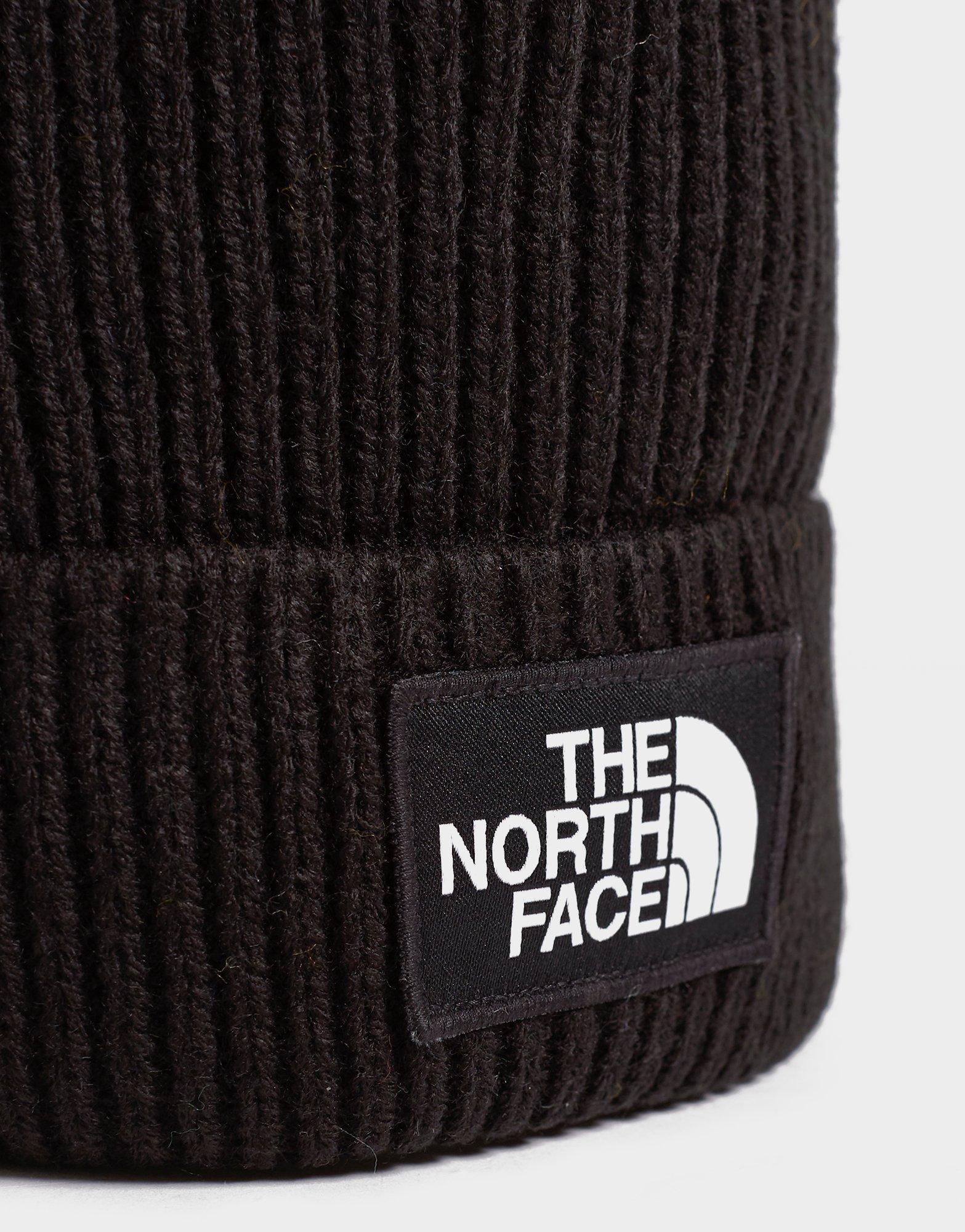 north face black beanie
