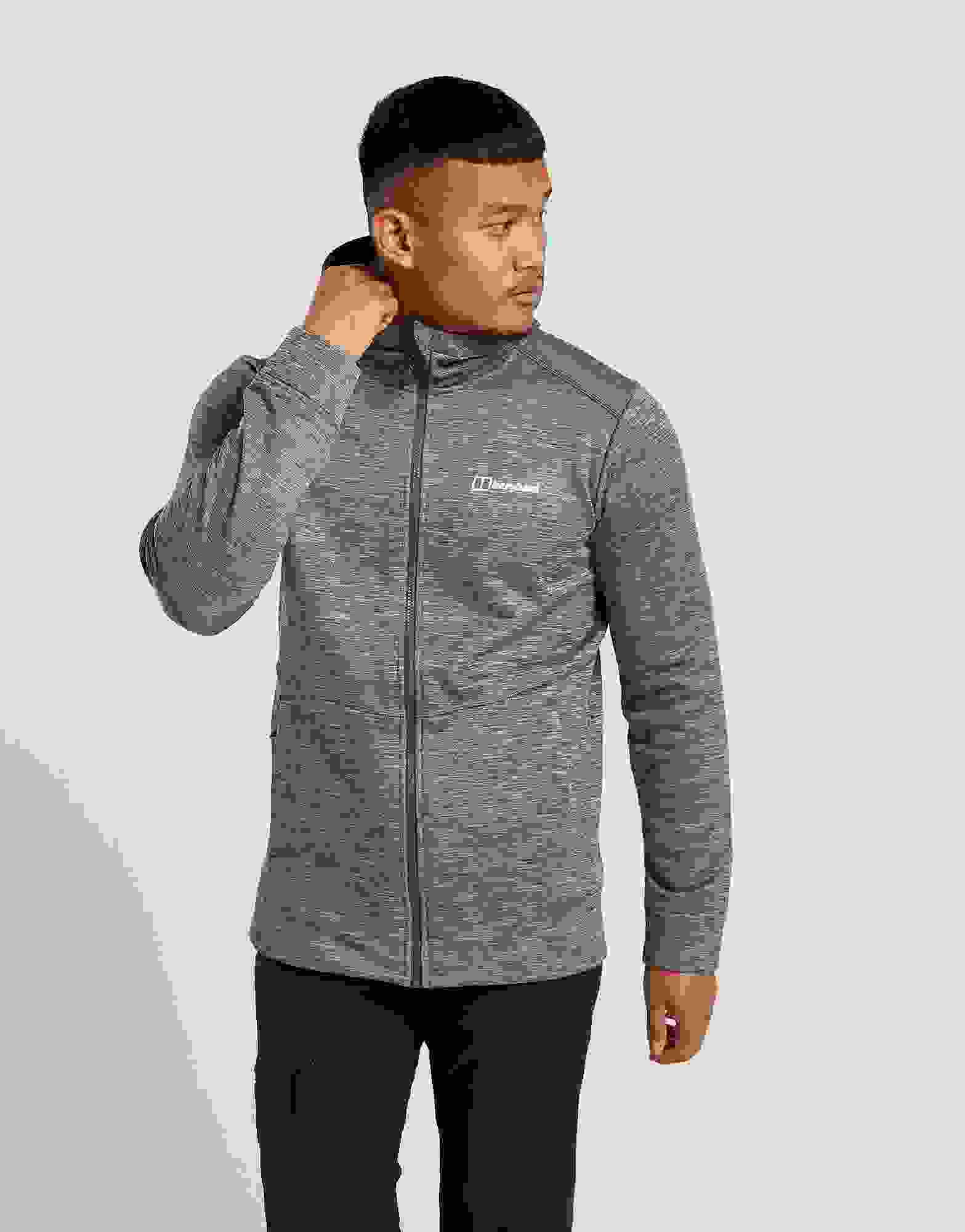 Berghaus Mens Kamloops Hooded Fleece Jacket Camping Hiking Mountaineering Sports Outdoors Clinicadelpieaitanalopez Com