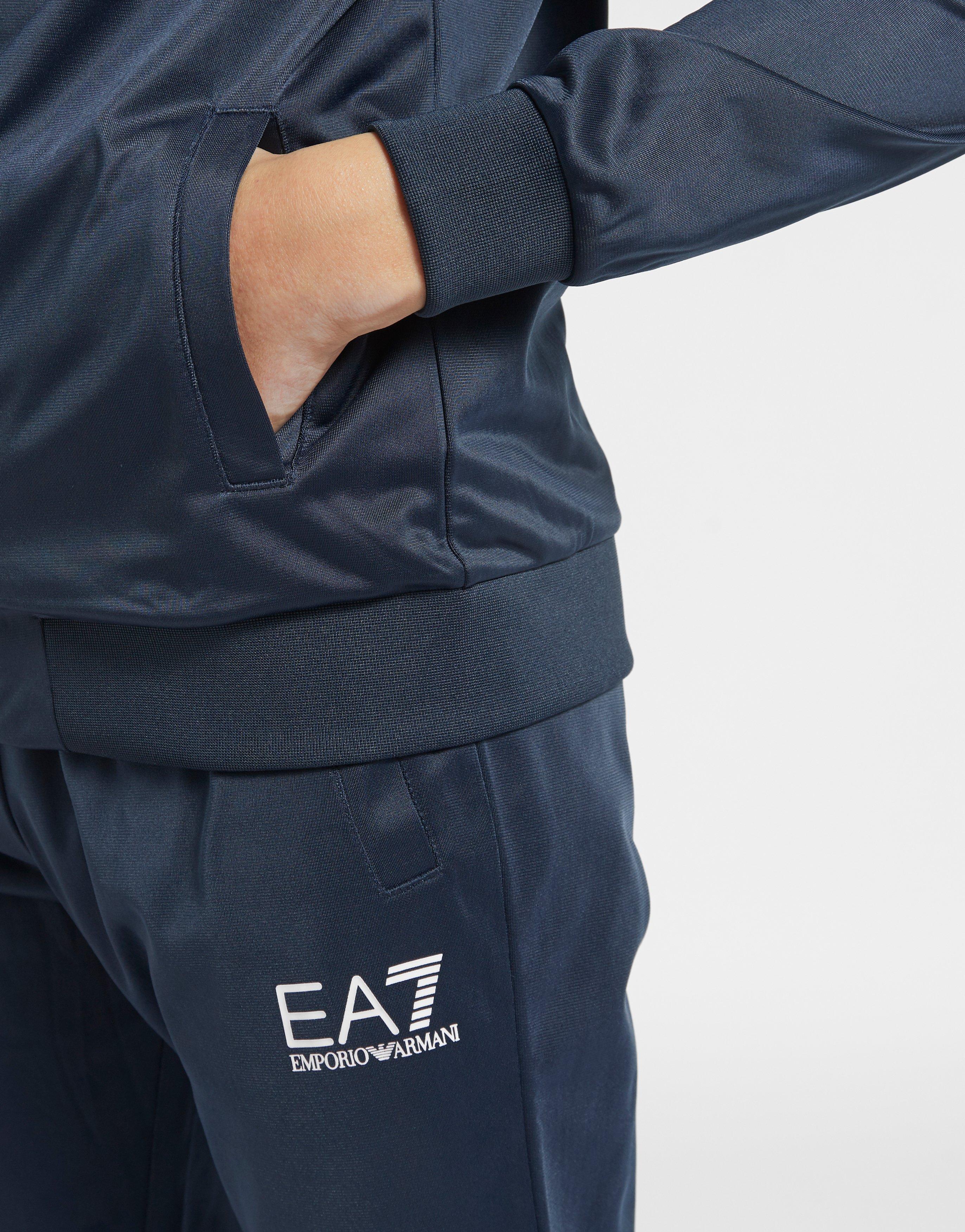 emporio armani tracksuit blue