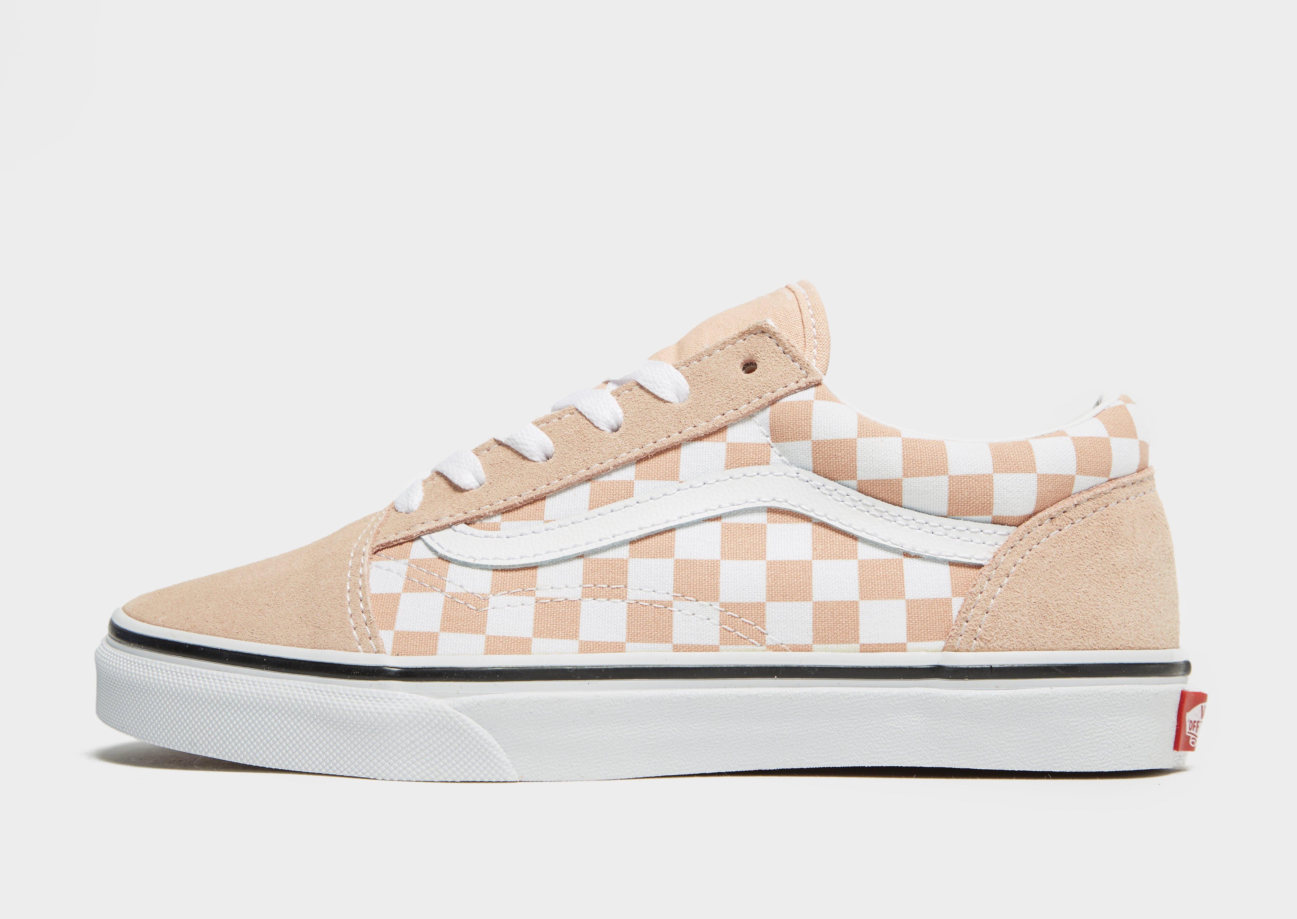 vans old skool damier beige