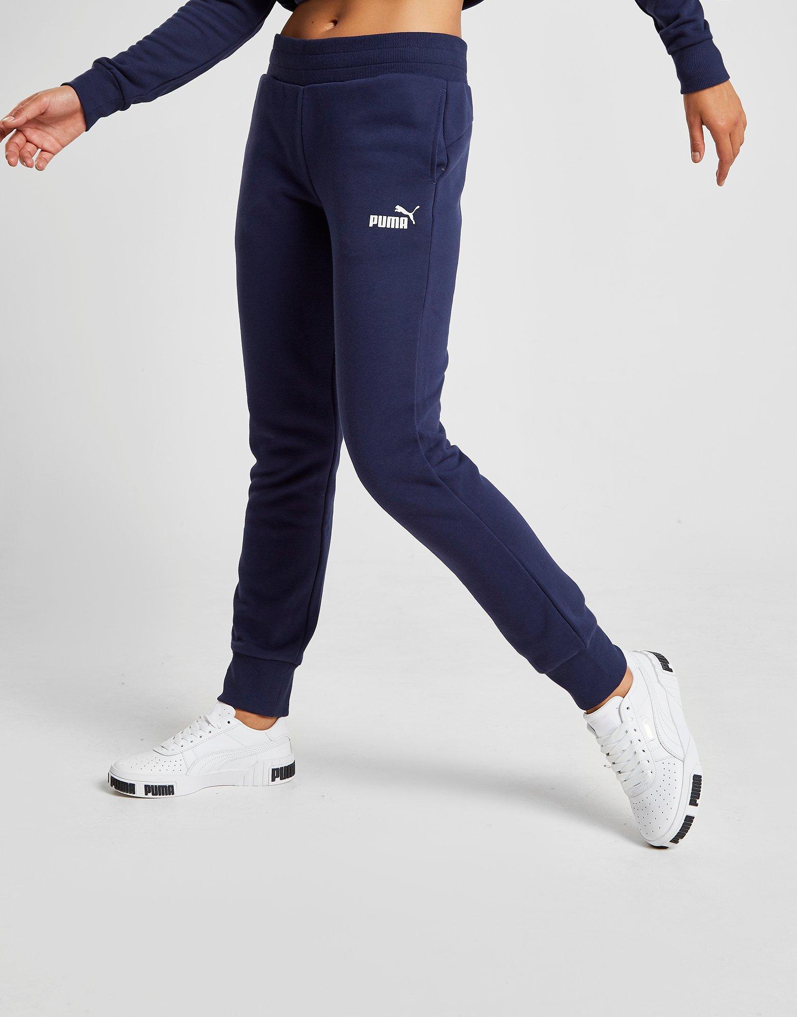 navy puma tracksuit bottoms