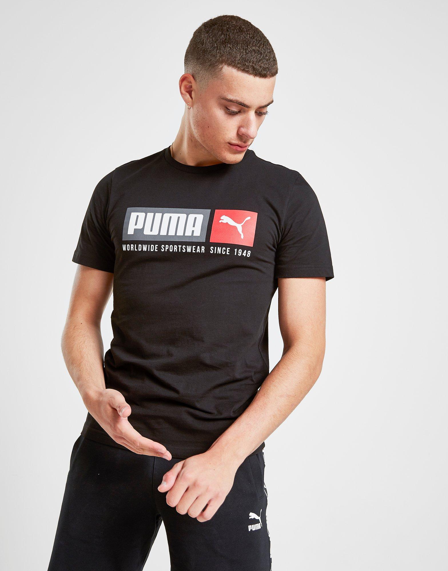 puma box logo t shirt