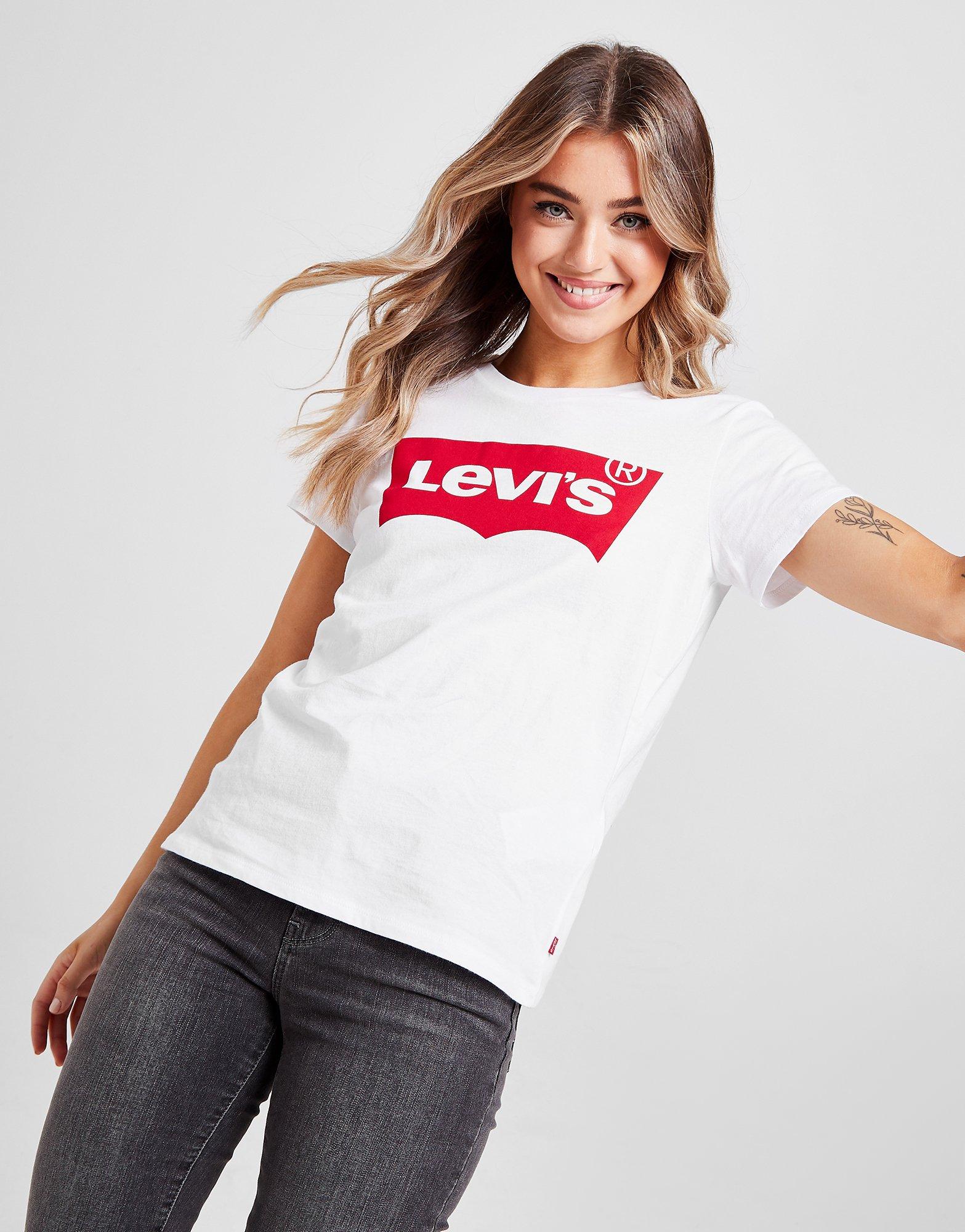 White Levis Batwing T-Shirt | JD Sports