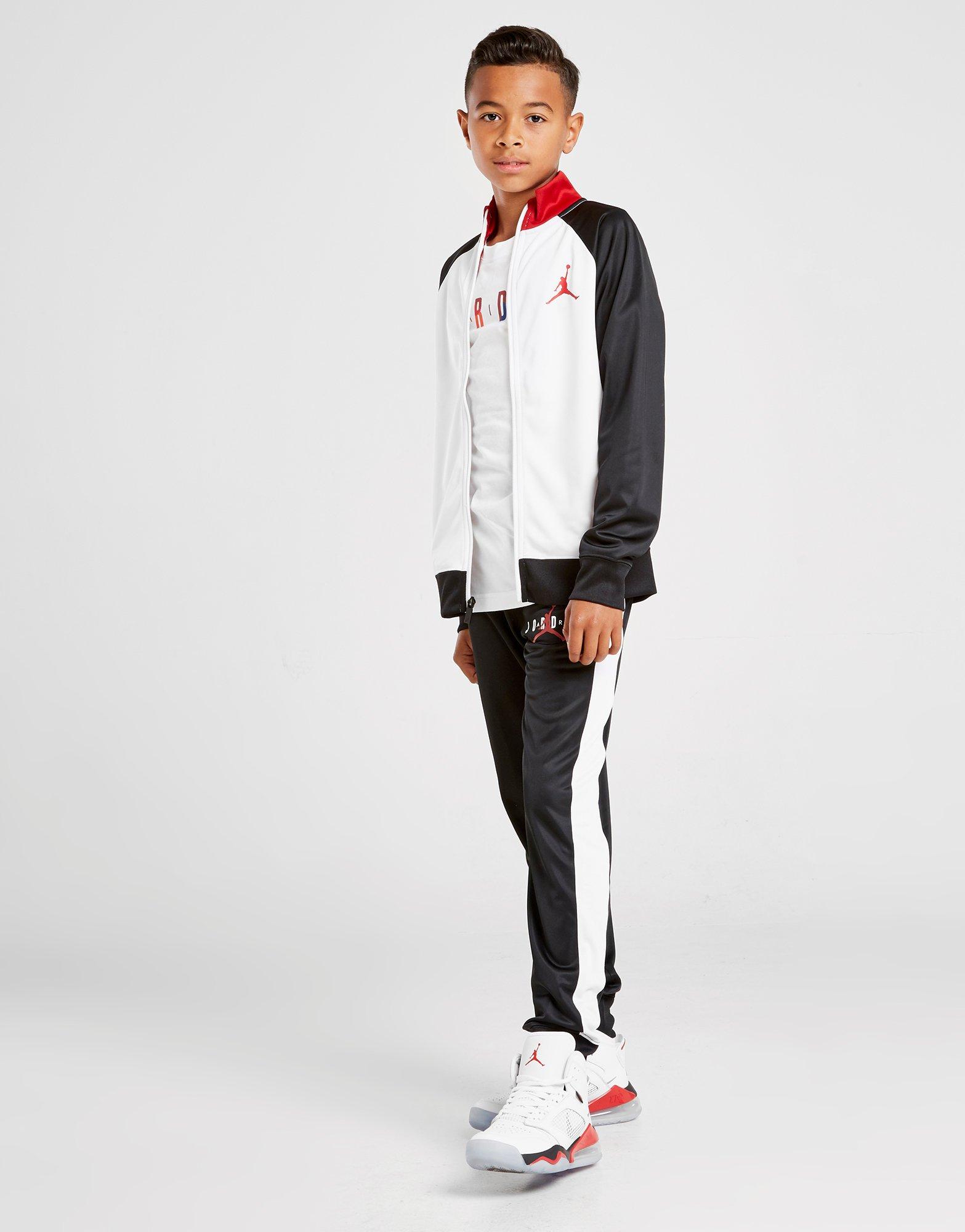 Black Jordan Poly Tracksuit Junior | JD 