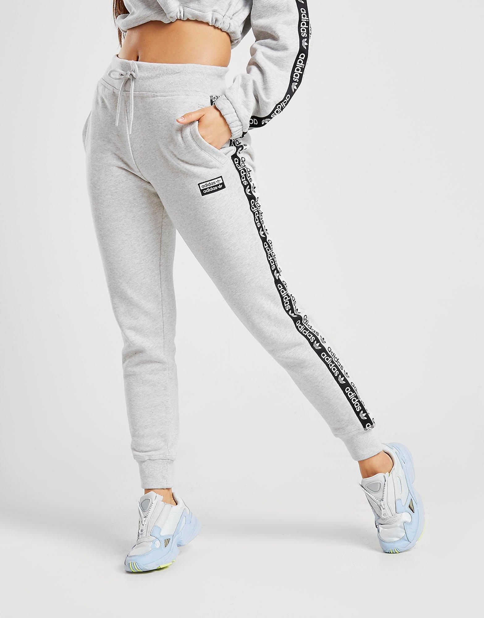 adidas originals tape fleece track pants