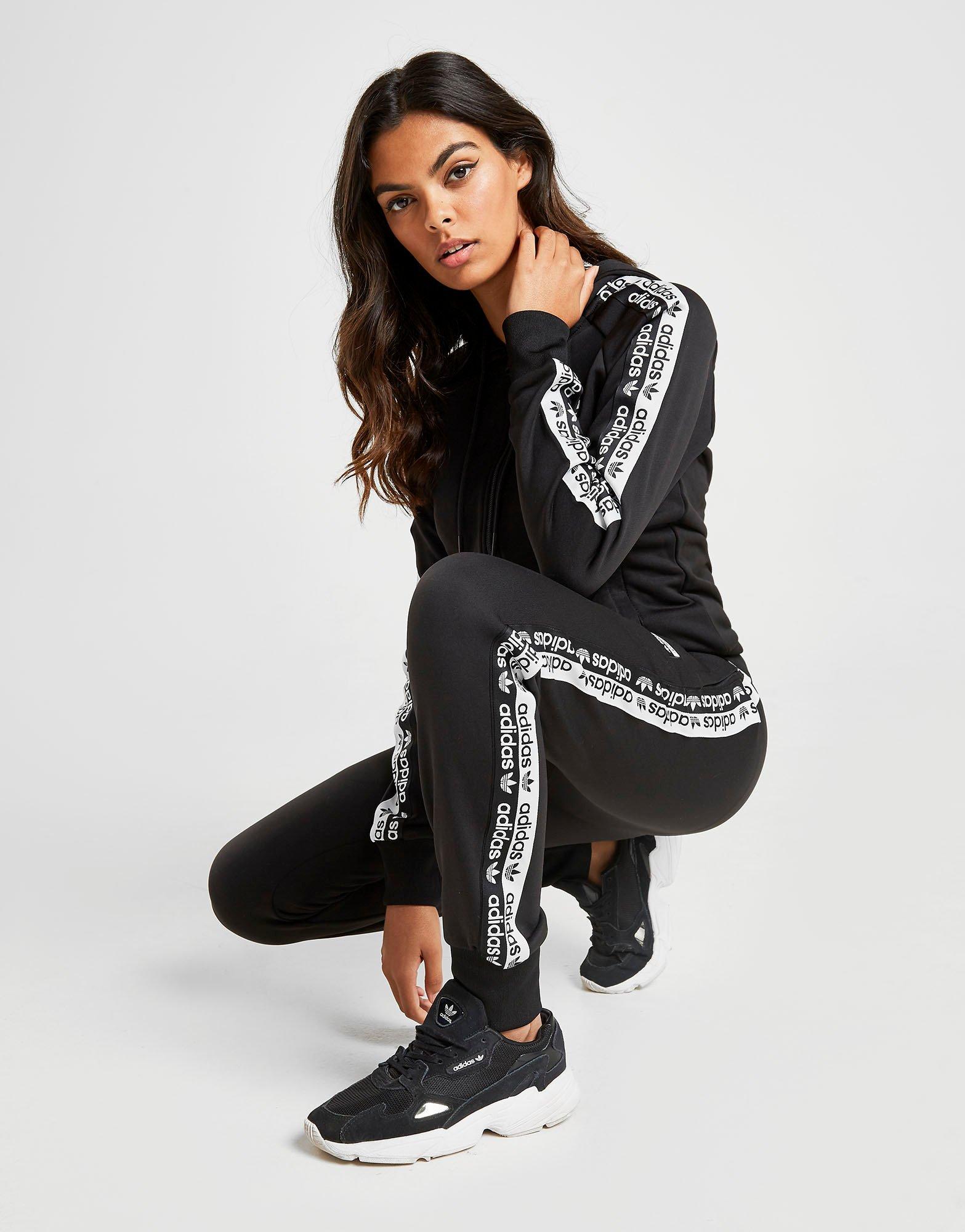 adidas originals poly full zip hoodie women's