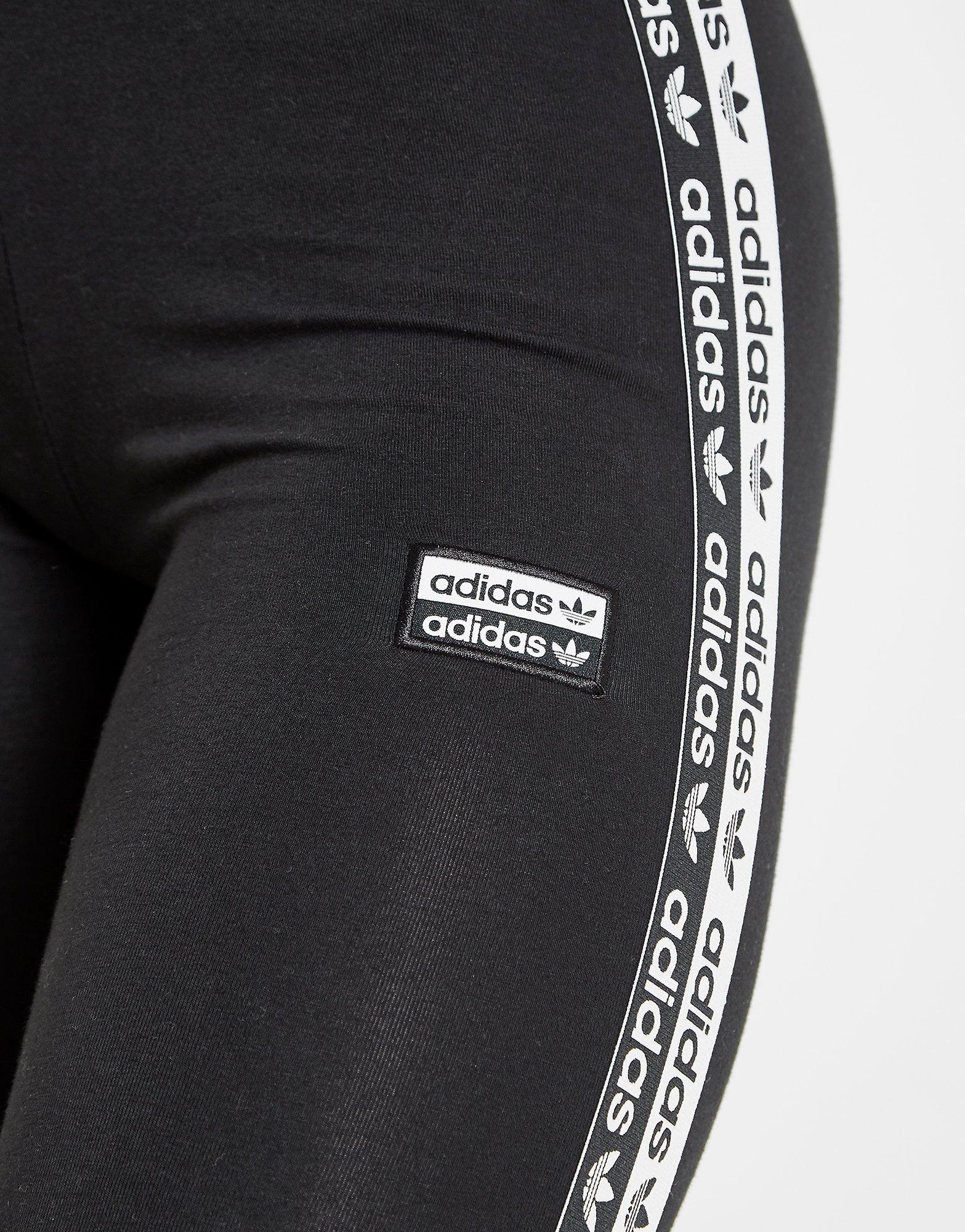 adidas tape leggings black