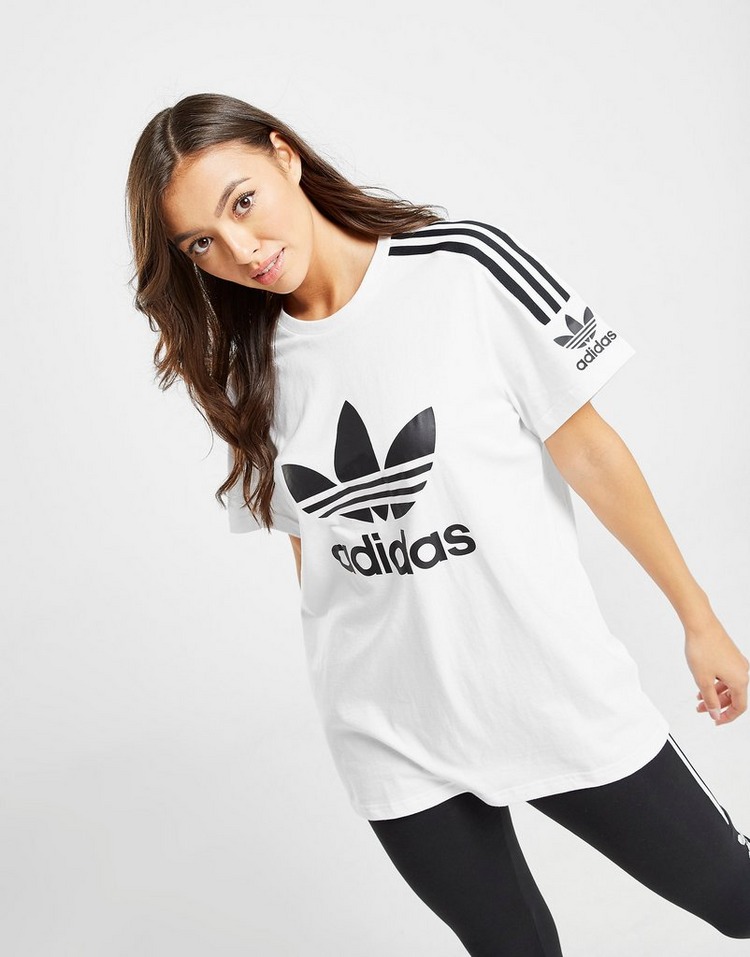 adidas Originals 3 Stripes Lock Up Boyfriend T Shirt | JD Sports Details about Womens Adidas Velvet Vibes Crew Sweatshirt VV BF Crew Pink Sz XL NEW