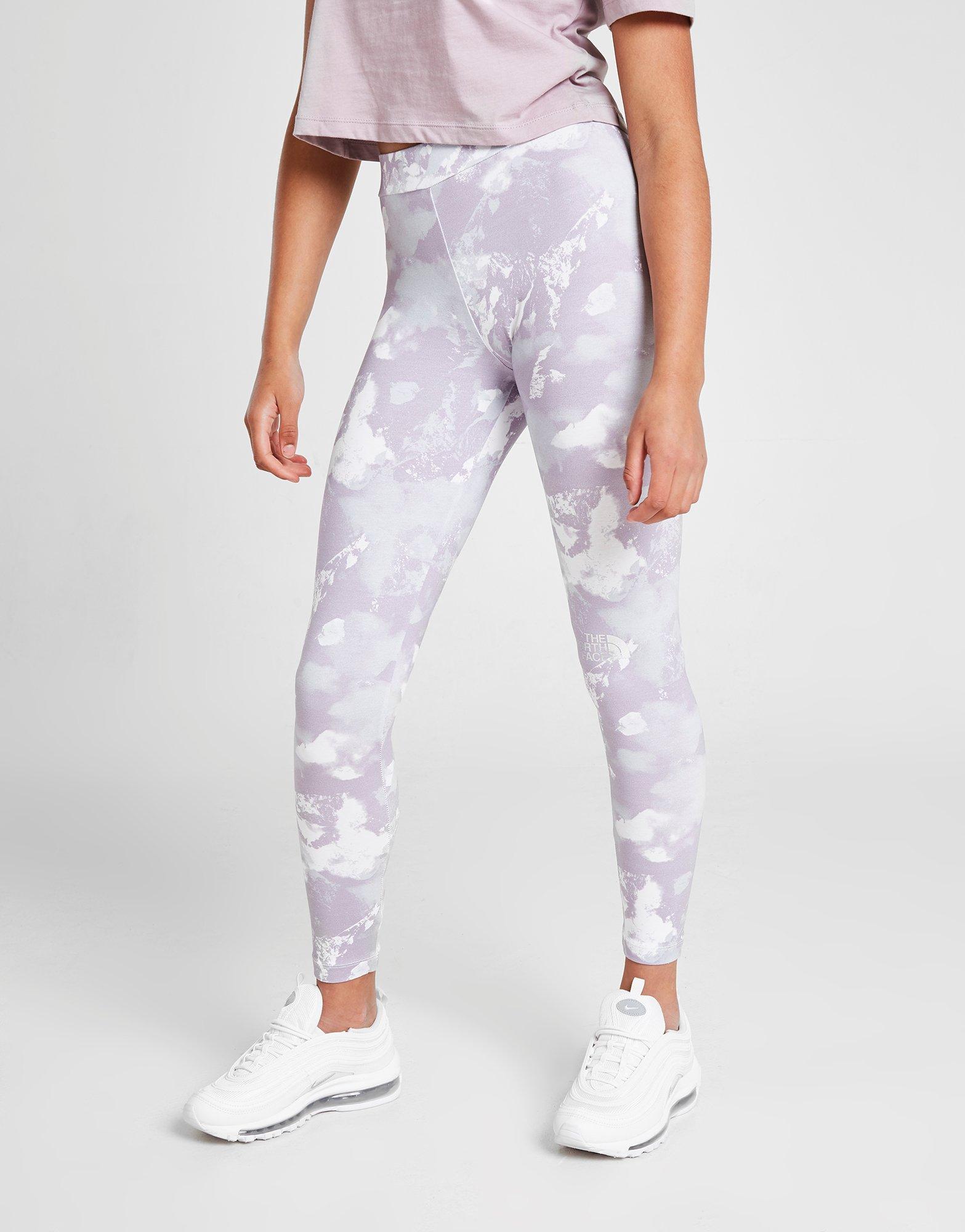 the north face all over print leggings