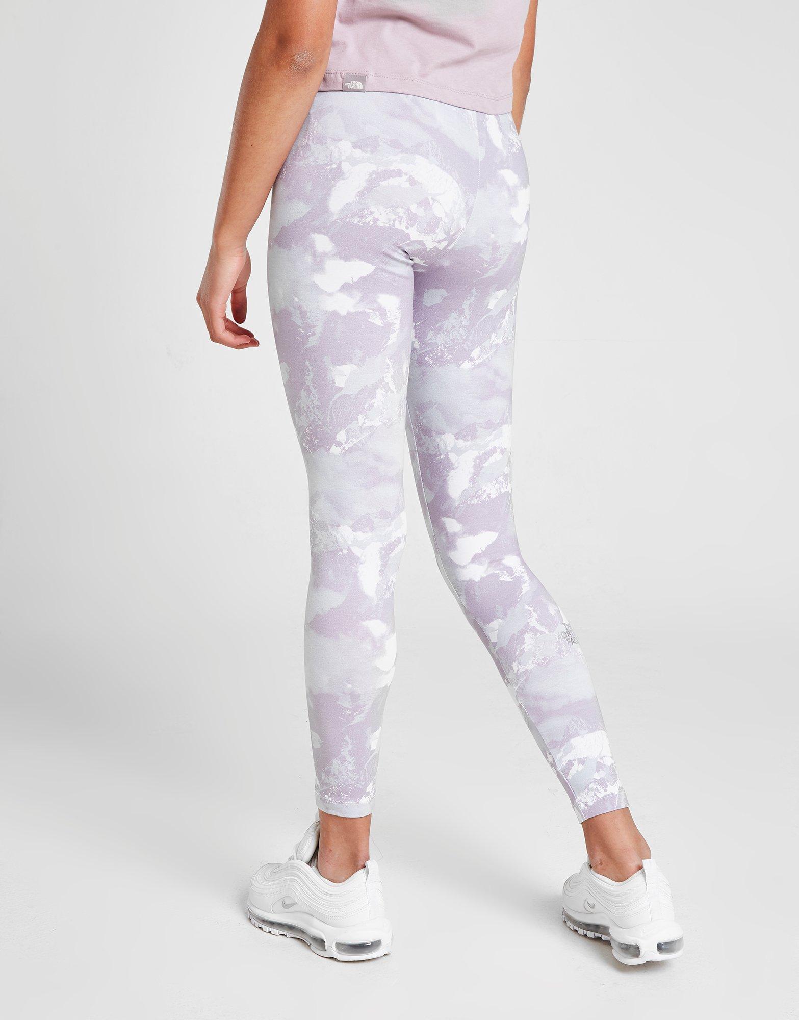 the north face all over print leggings