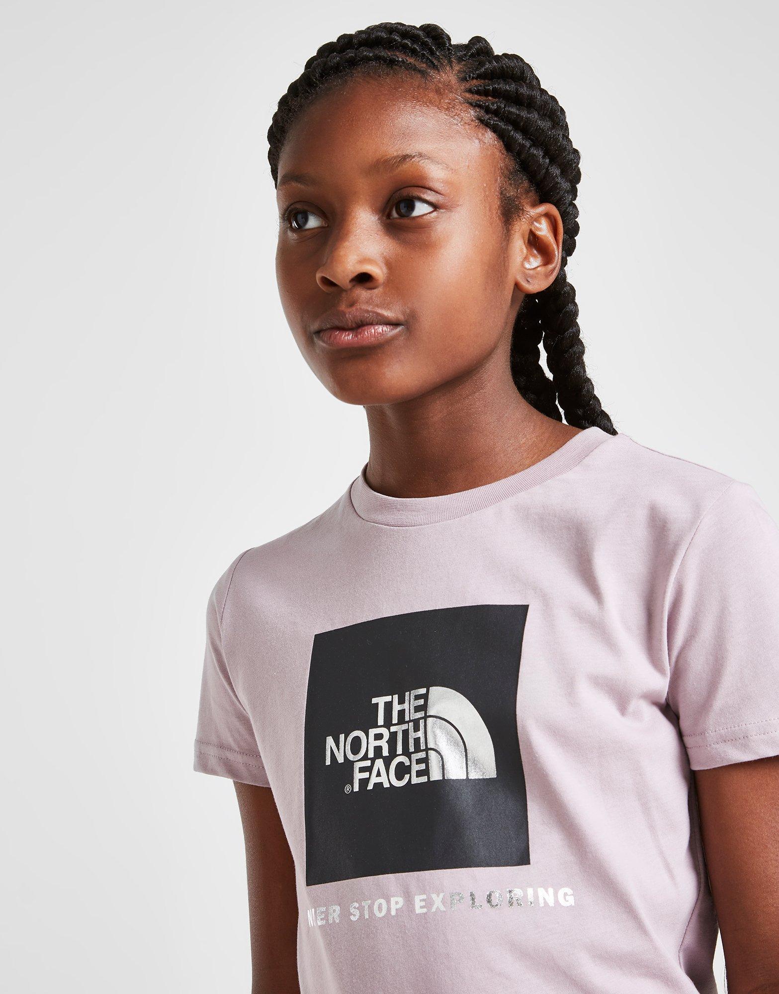 girls north face t shirt