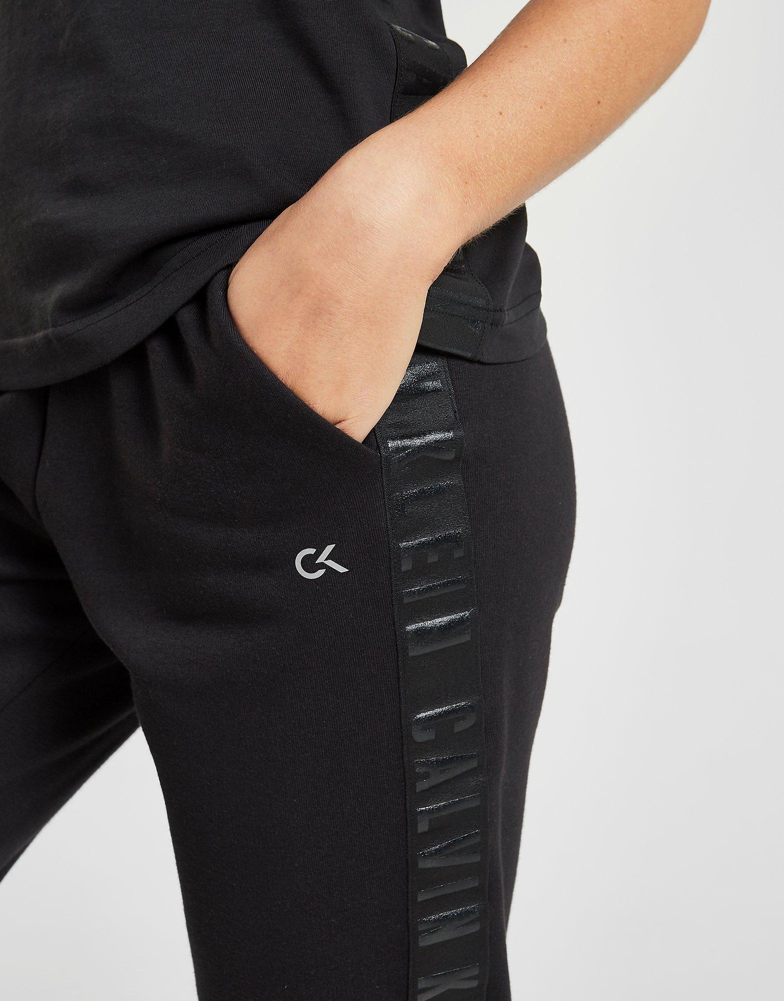 calvin klein logo tape jogger pants