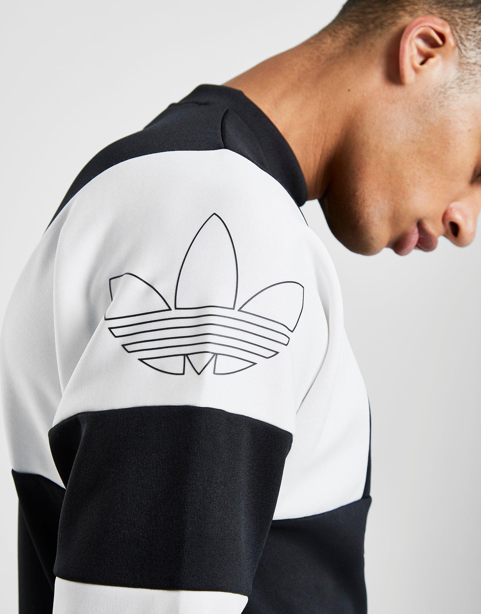 adidas originals spirit poly crew sweatshirt