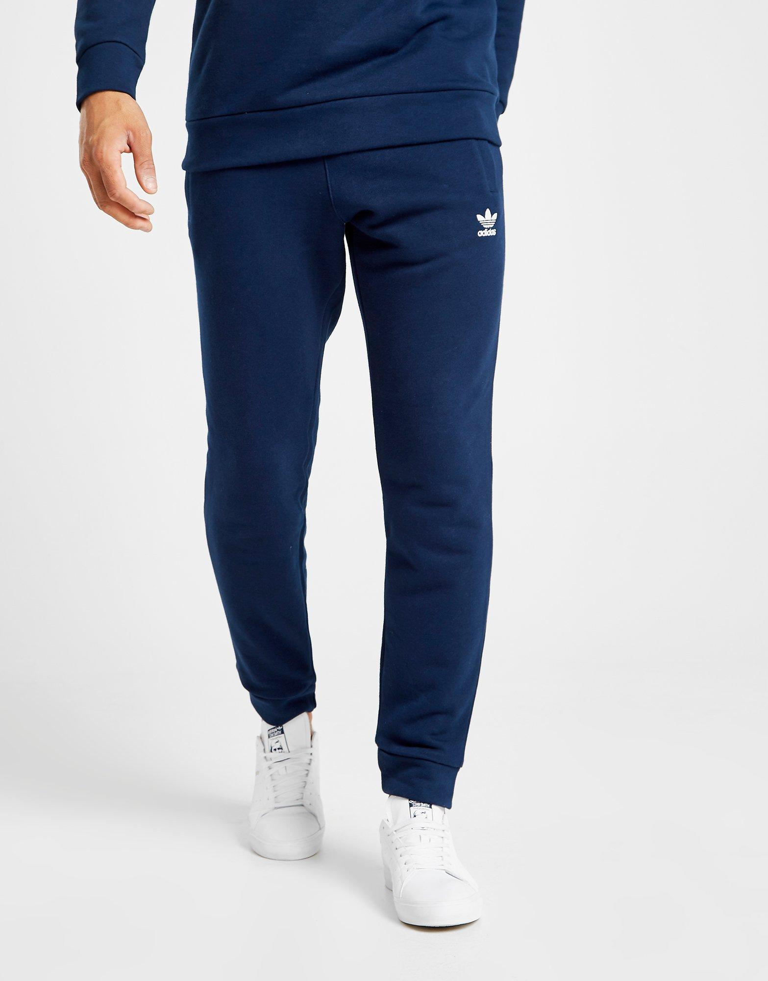 adidas originals essential trefoil cuffed fleece pants