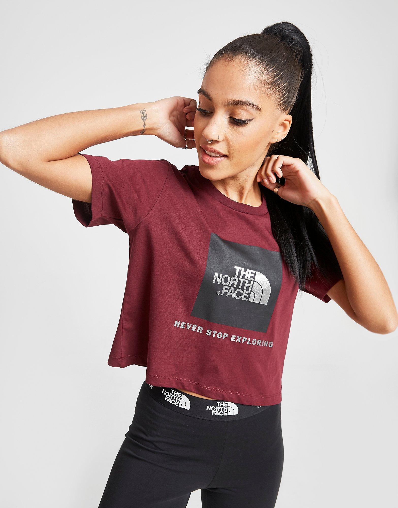 north face cropped t shirt