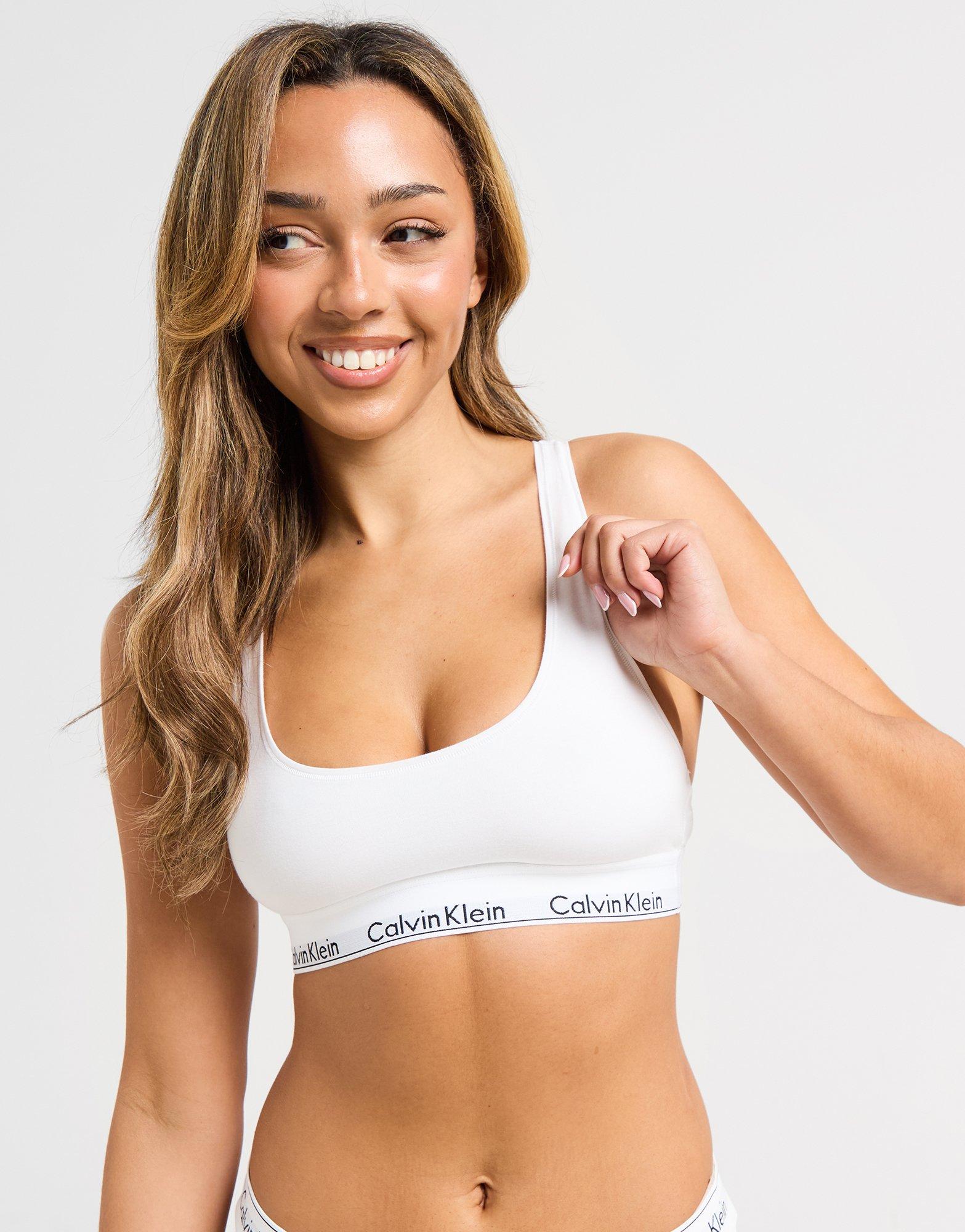 Calvin Klein Underwear Brassière Modern Cotton Femme Blanc- JD