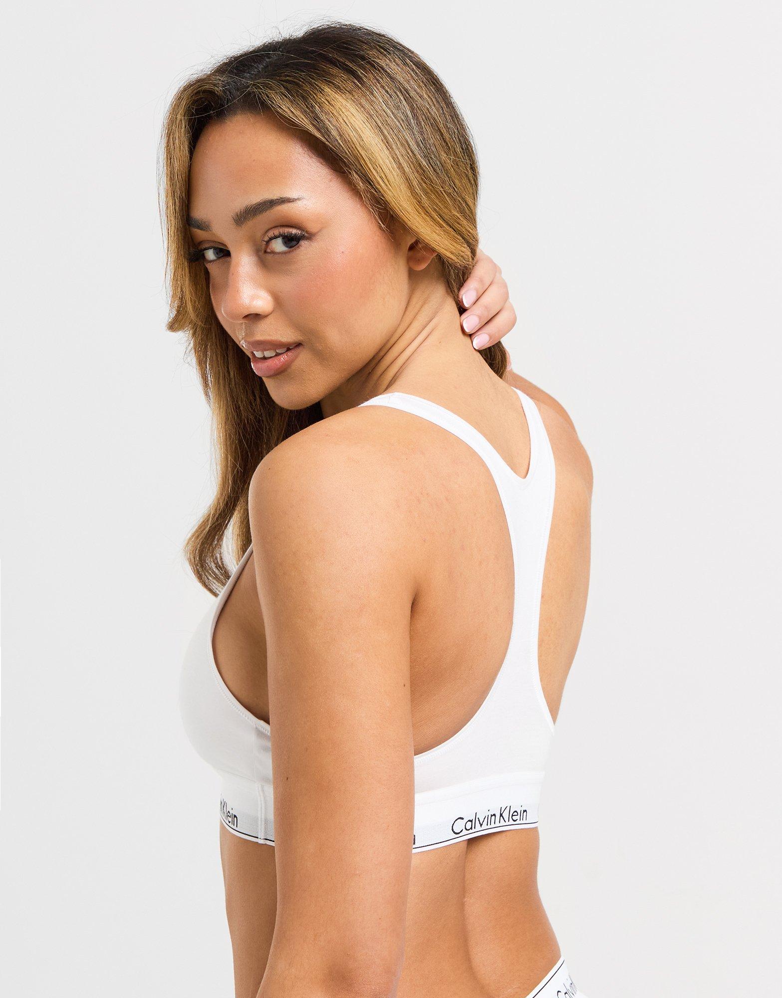 White Calvin Klein Underwear Modern Cotton Bralette - JD Sports Global