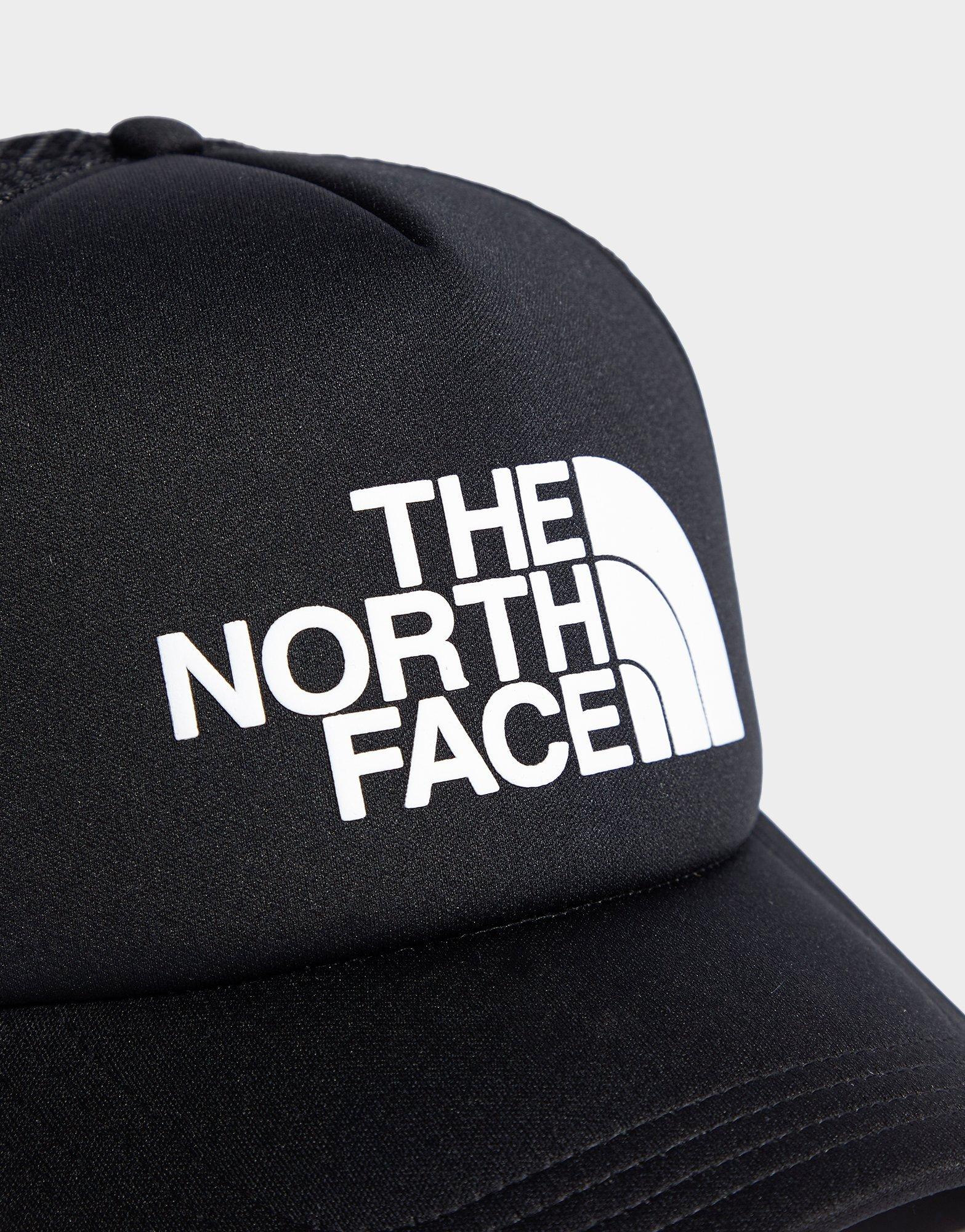 Black The North Face Logo Trucker Cap 
