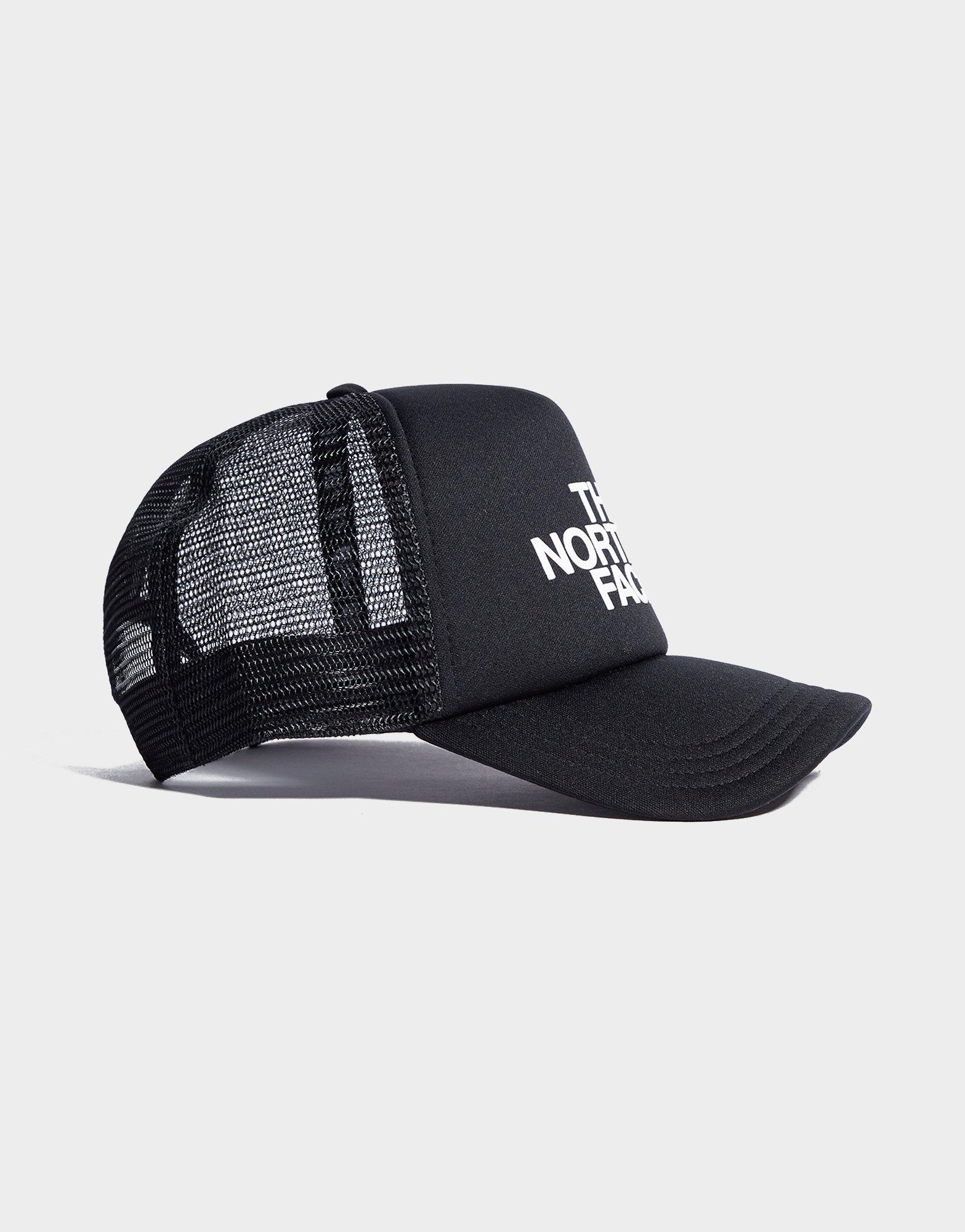 Black The North Face Logo Trucker Cap 