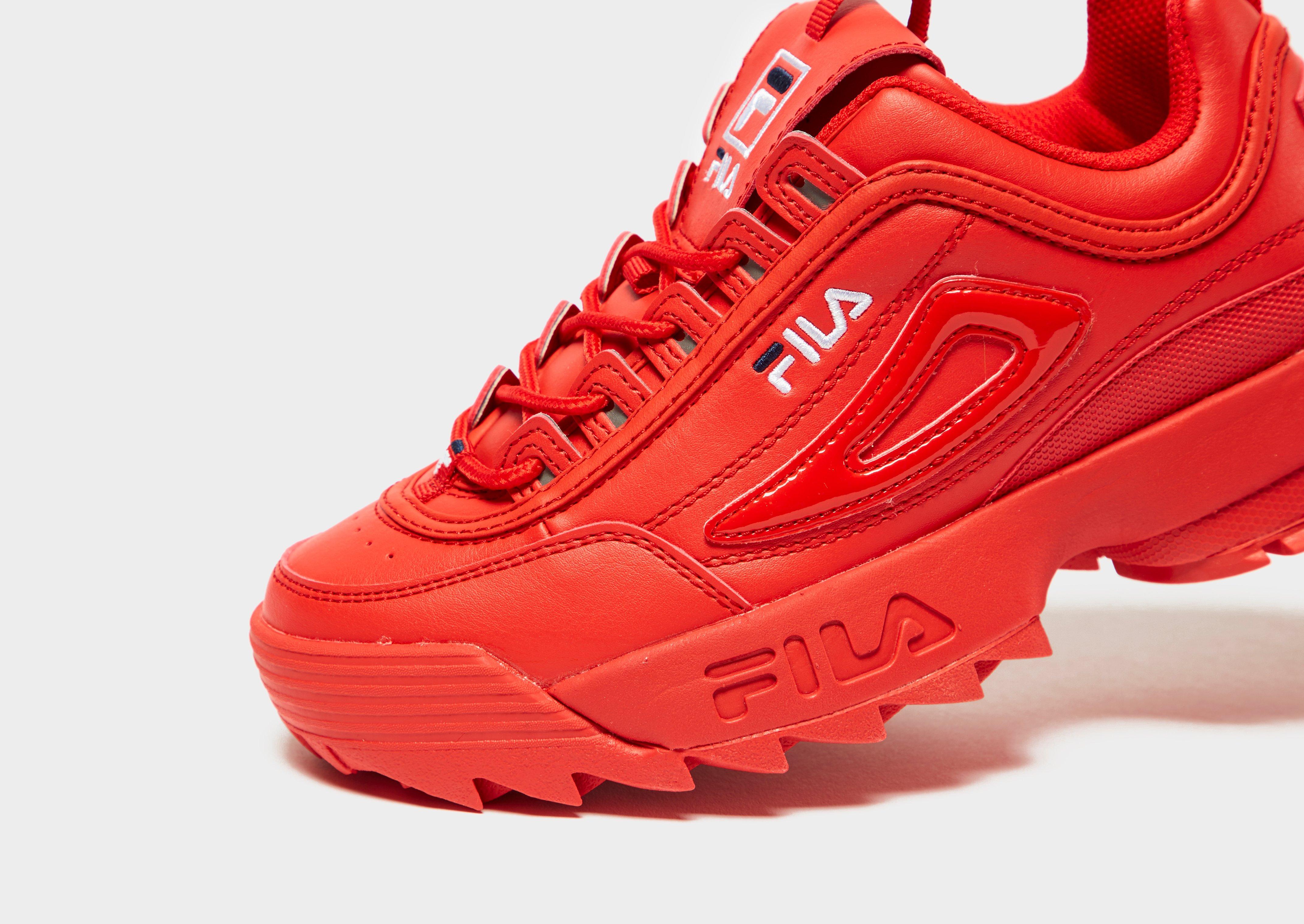 fila disruptor 2 logo taping red