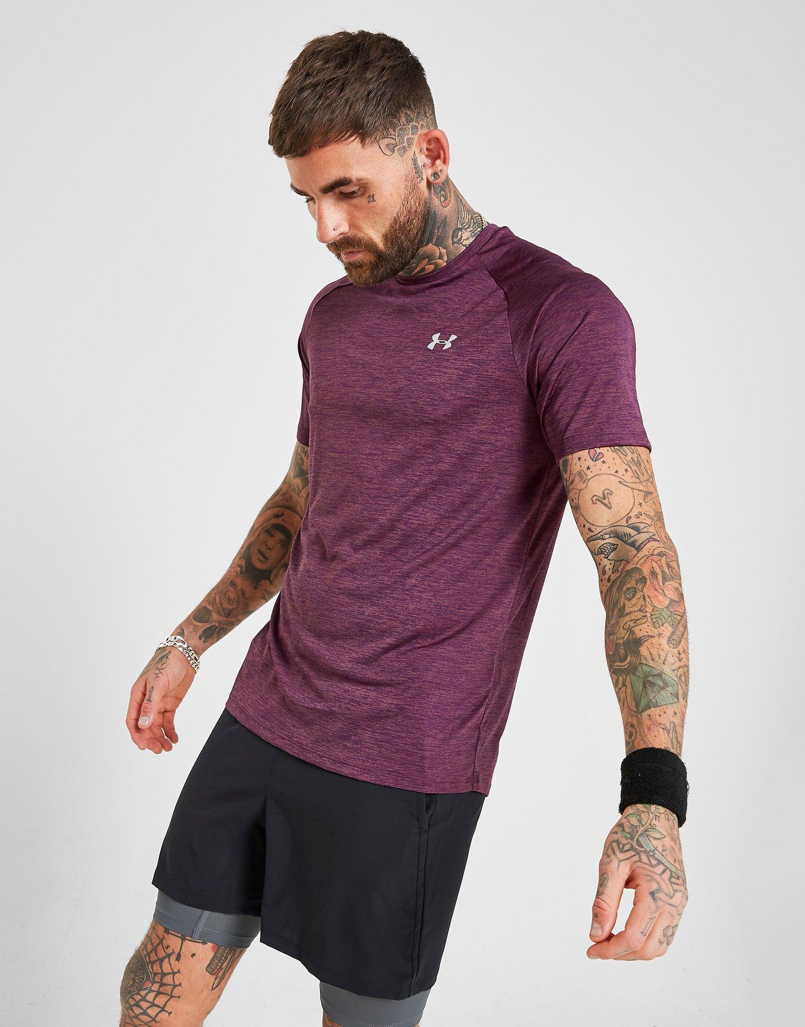 purple under armour shirt