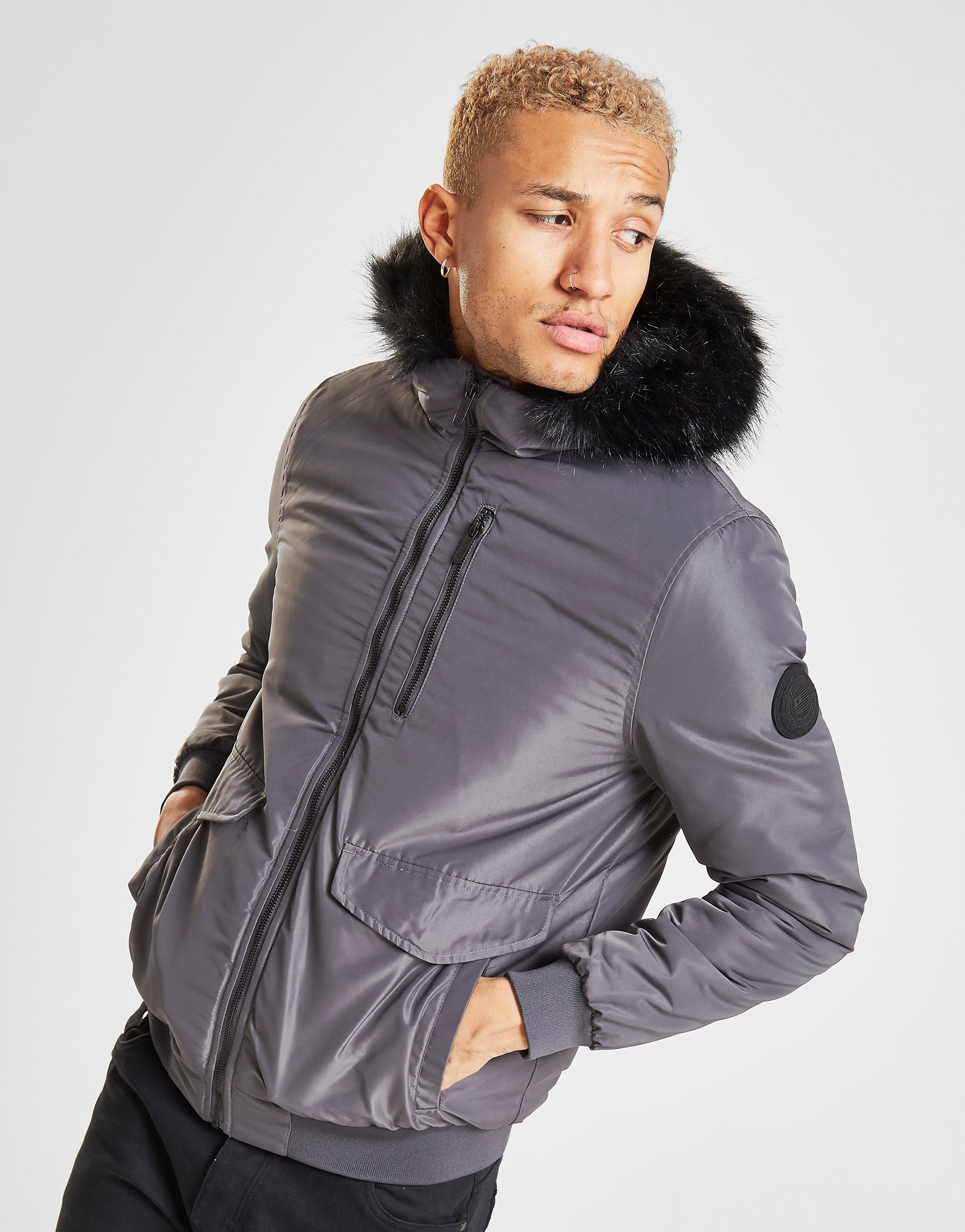 Koop Grijs Supply & Demand Walker Short Parka Jacket Heren JD Sports