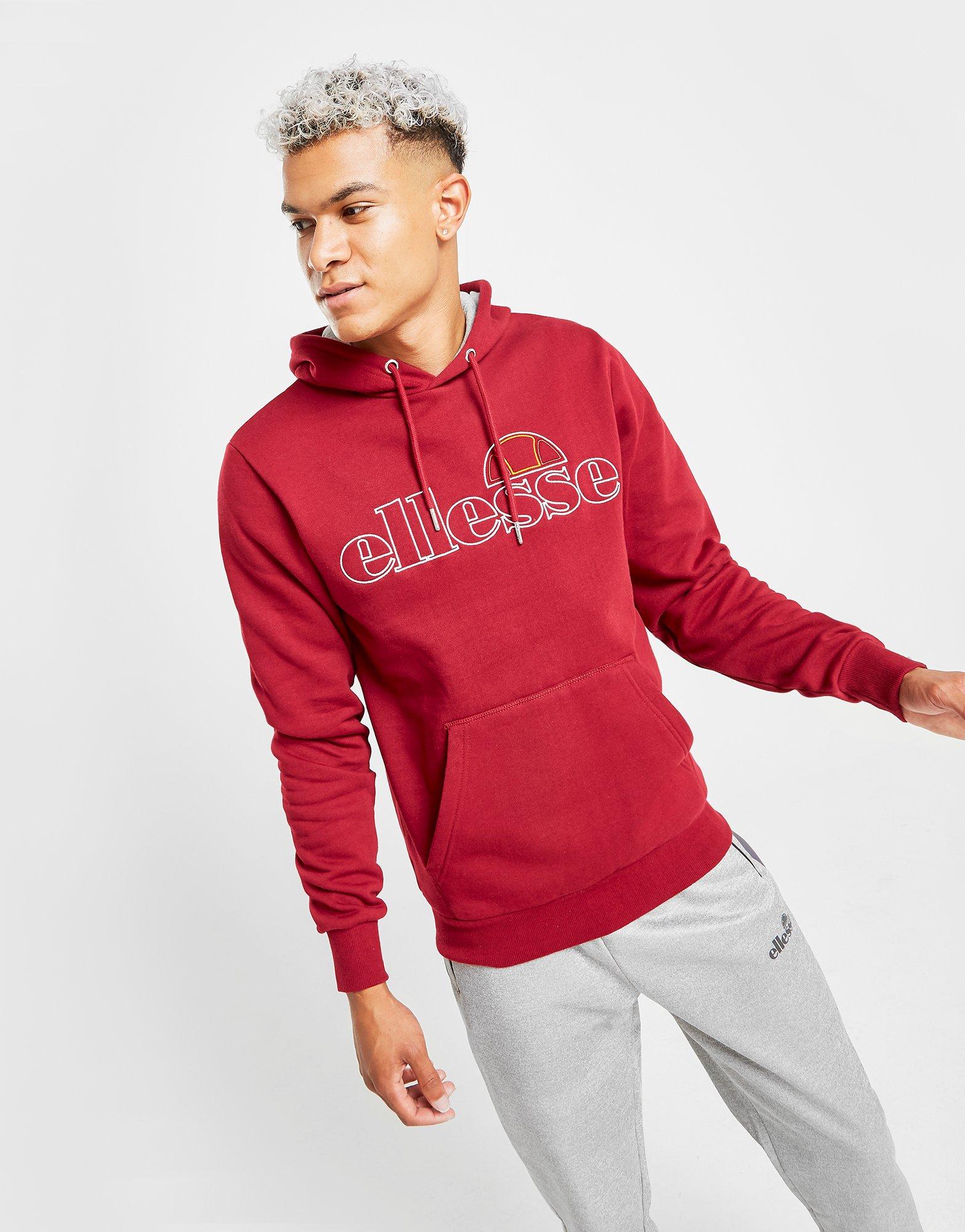 red ellesse hoodie