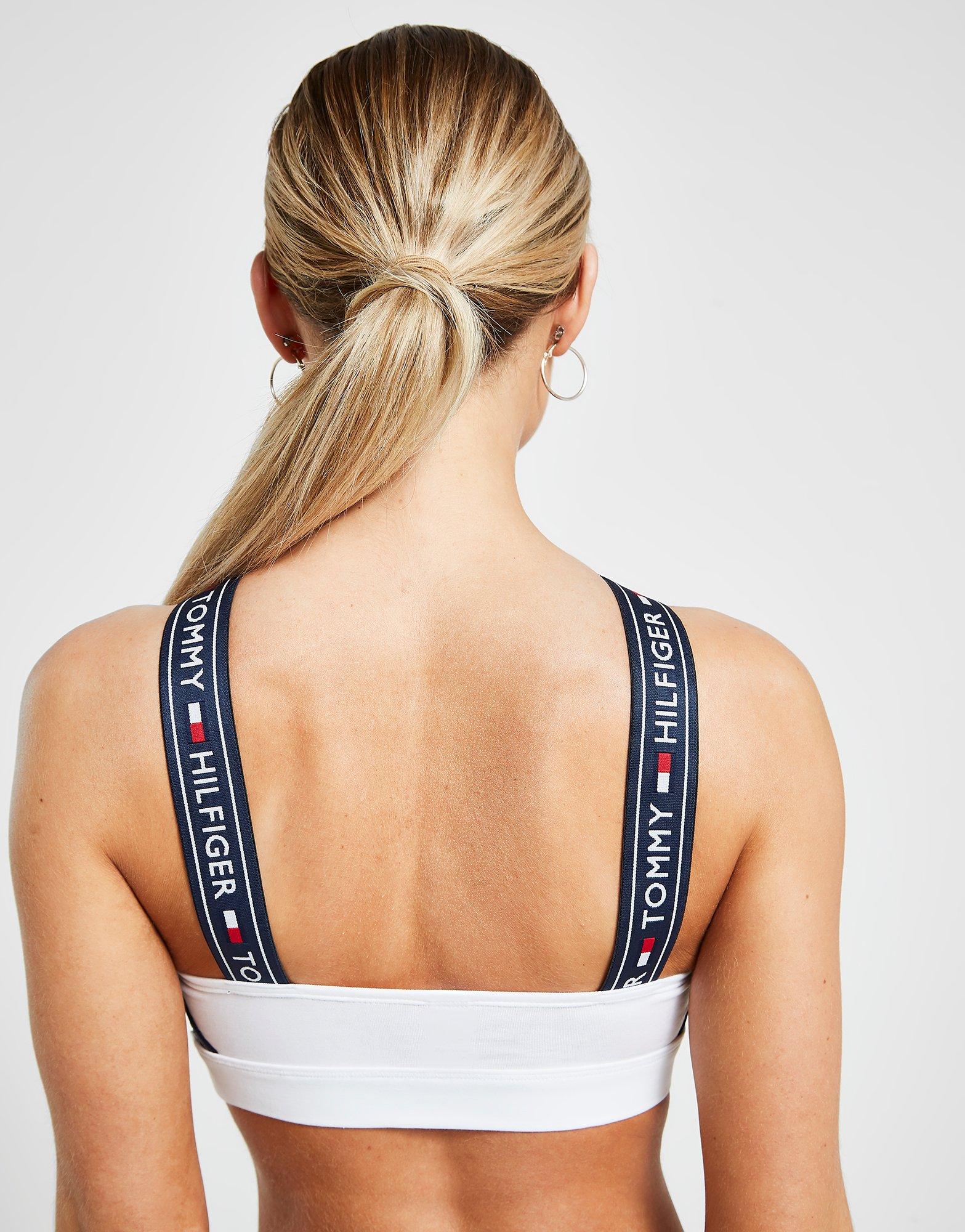 tommy hilfiger cross neck bralette