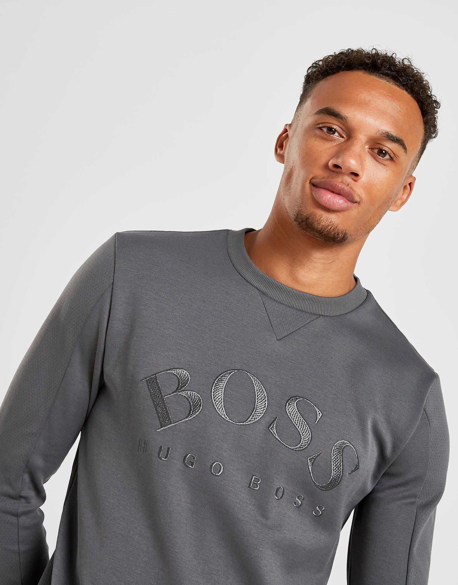 hugo boss salbo sweatshirt grey