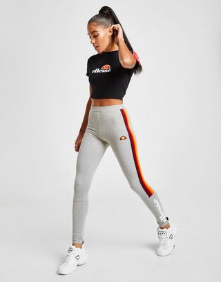 Ellesse Piping Slim Crop T Shirt | JD Sports Ellesse Piping Slim Crop T Shirt | JD Sports
