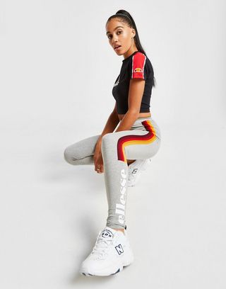 Ellesse Piping Slim Crop T Shirt | JD Sports Ellesse Piping Slim Crop T Shirt | JD Sports