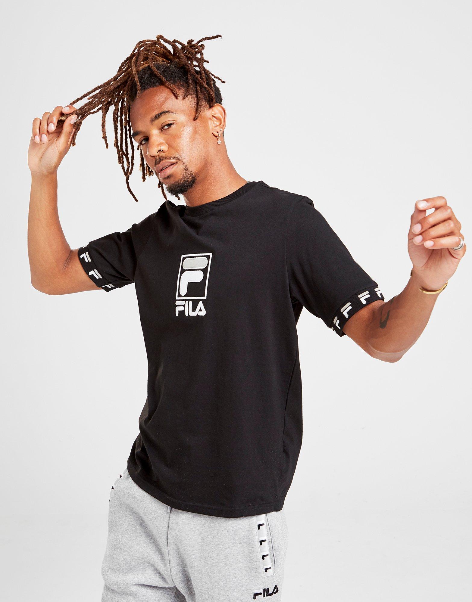 black fila tee