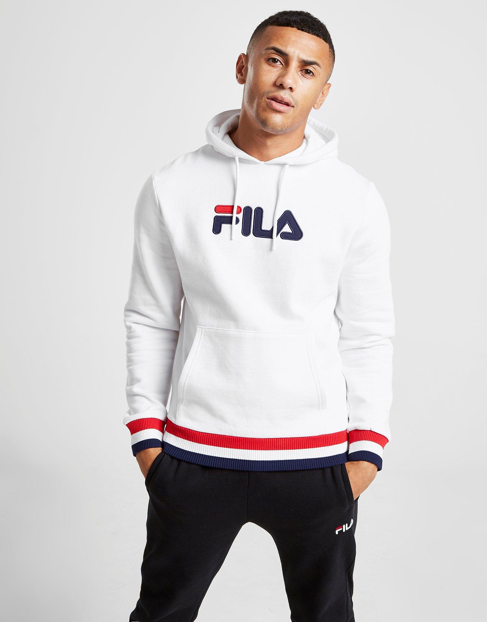 white hoodie fila