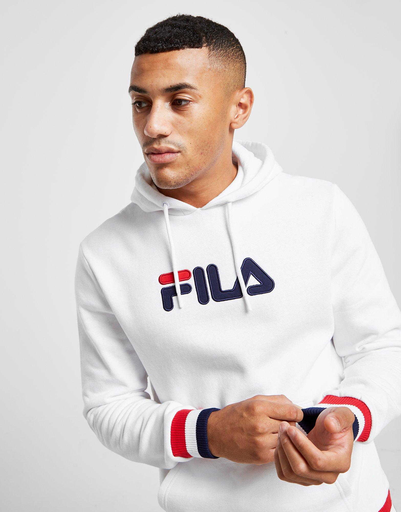 pull fila homme blanche
