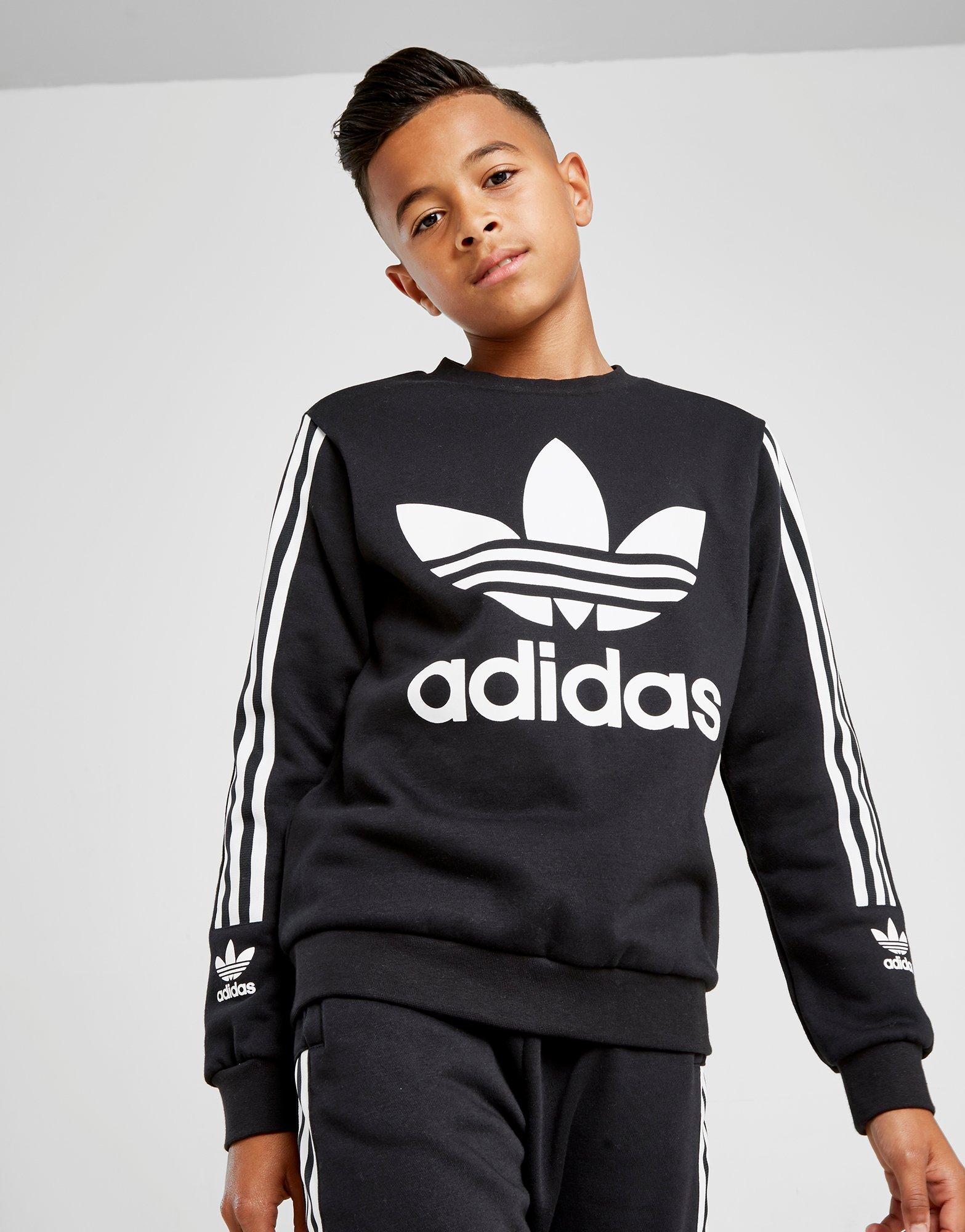 black adidas hoodie junior