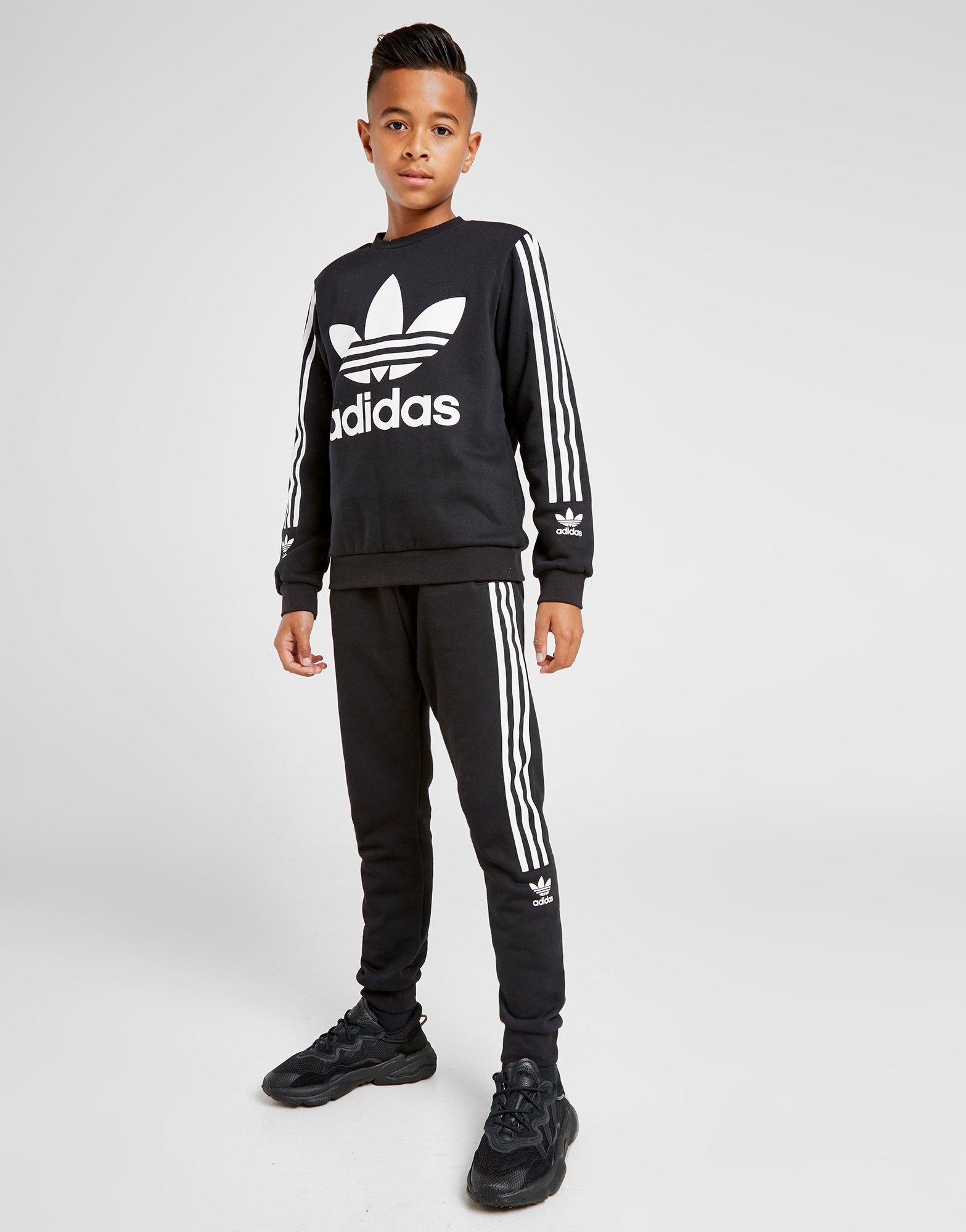 adidas originals lock up trefoil crew tracksuit children