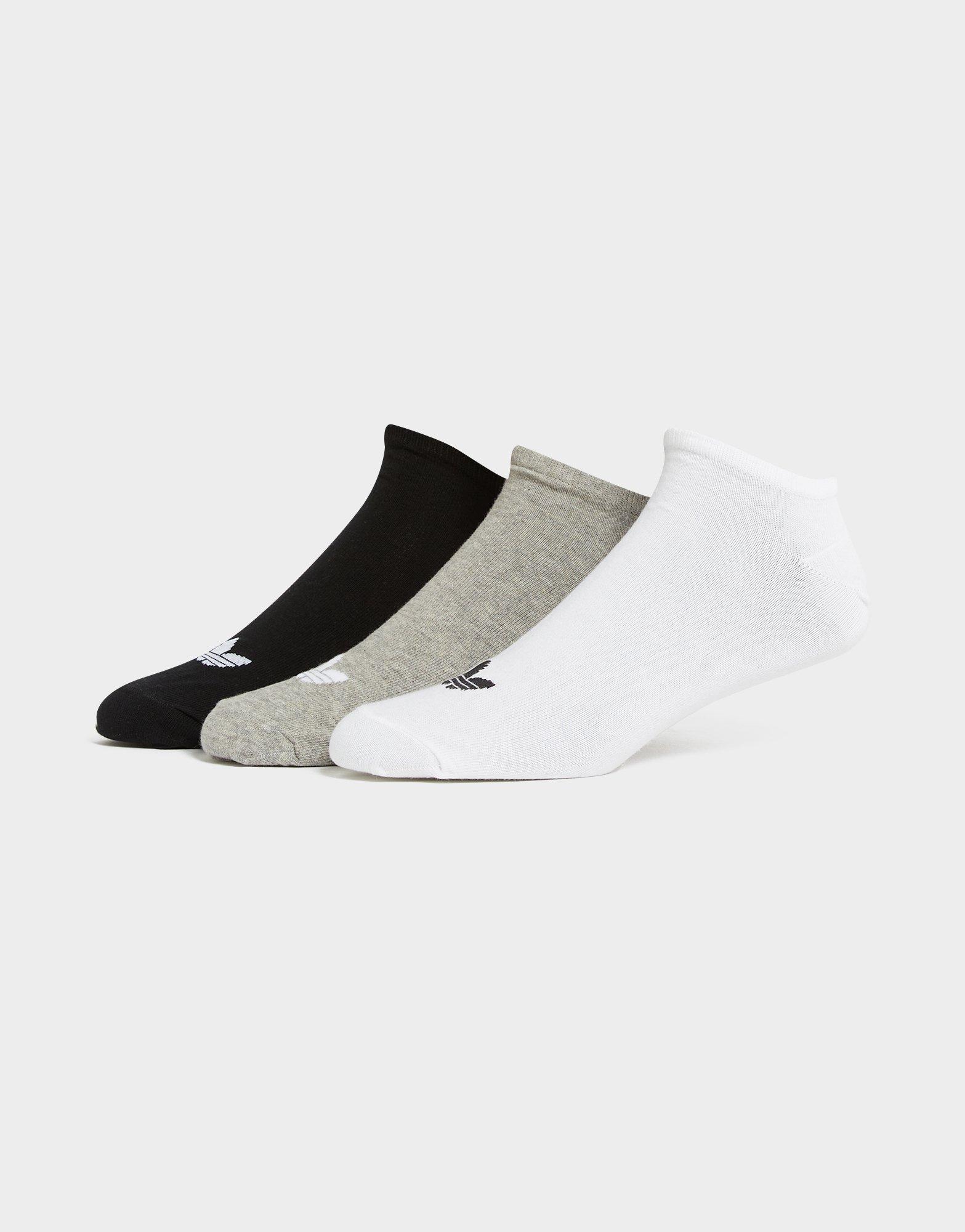 White adidas Originals 3-Pack Trefoil Liner Socks | JD Sports UK