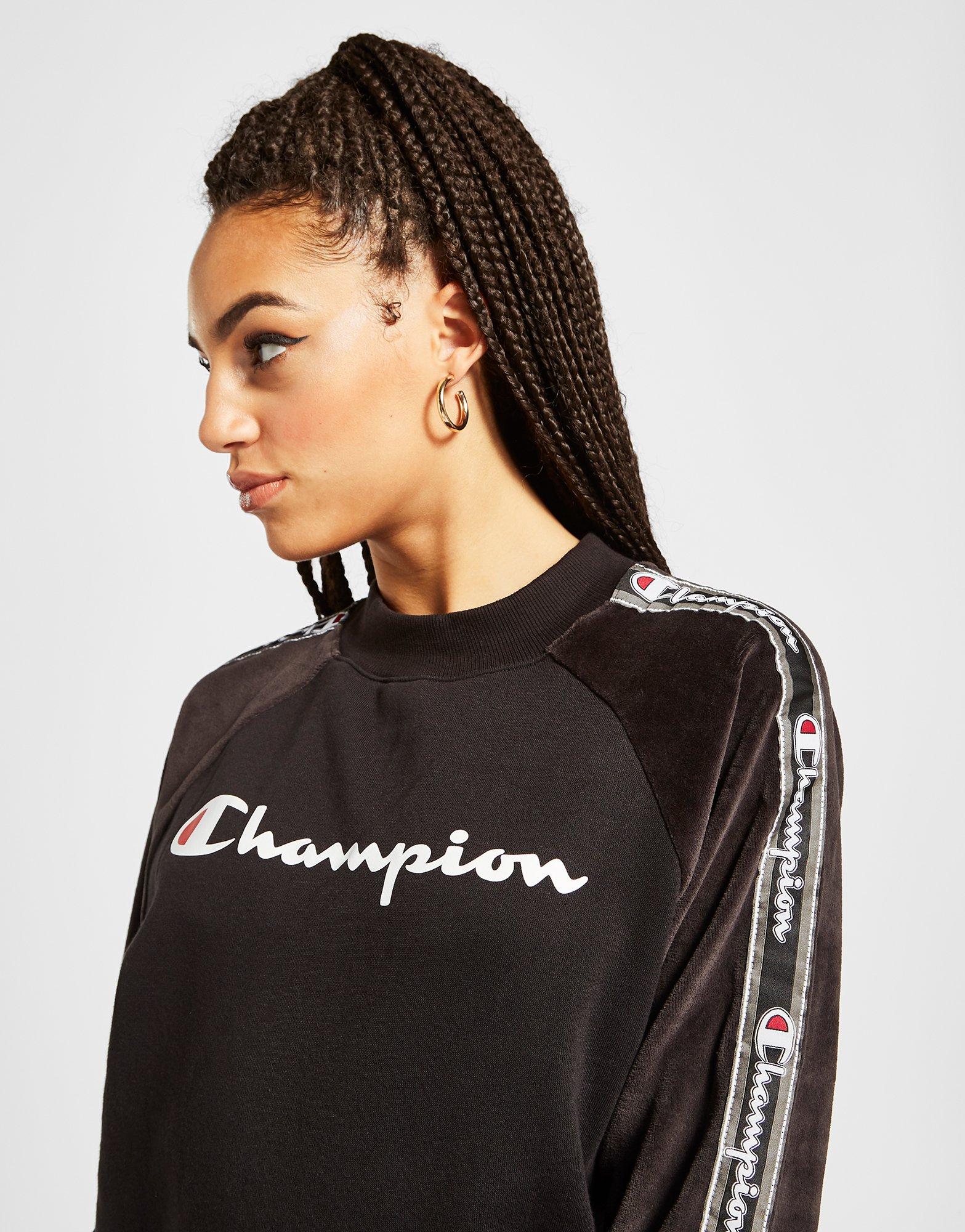 Champion Velvet Panel Crew Sweatshirt 