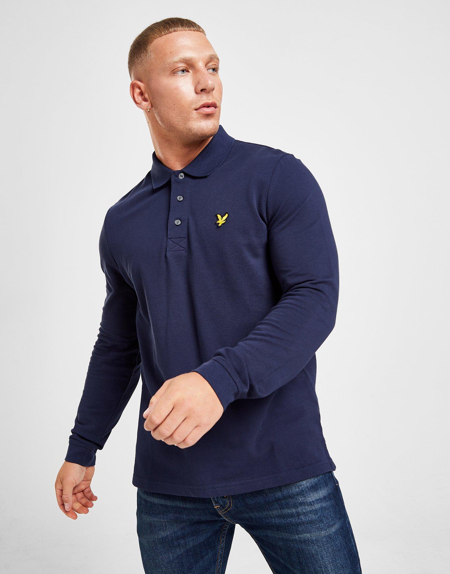 lyle & scott long sleeve polo shirt