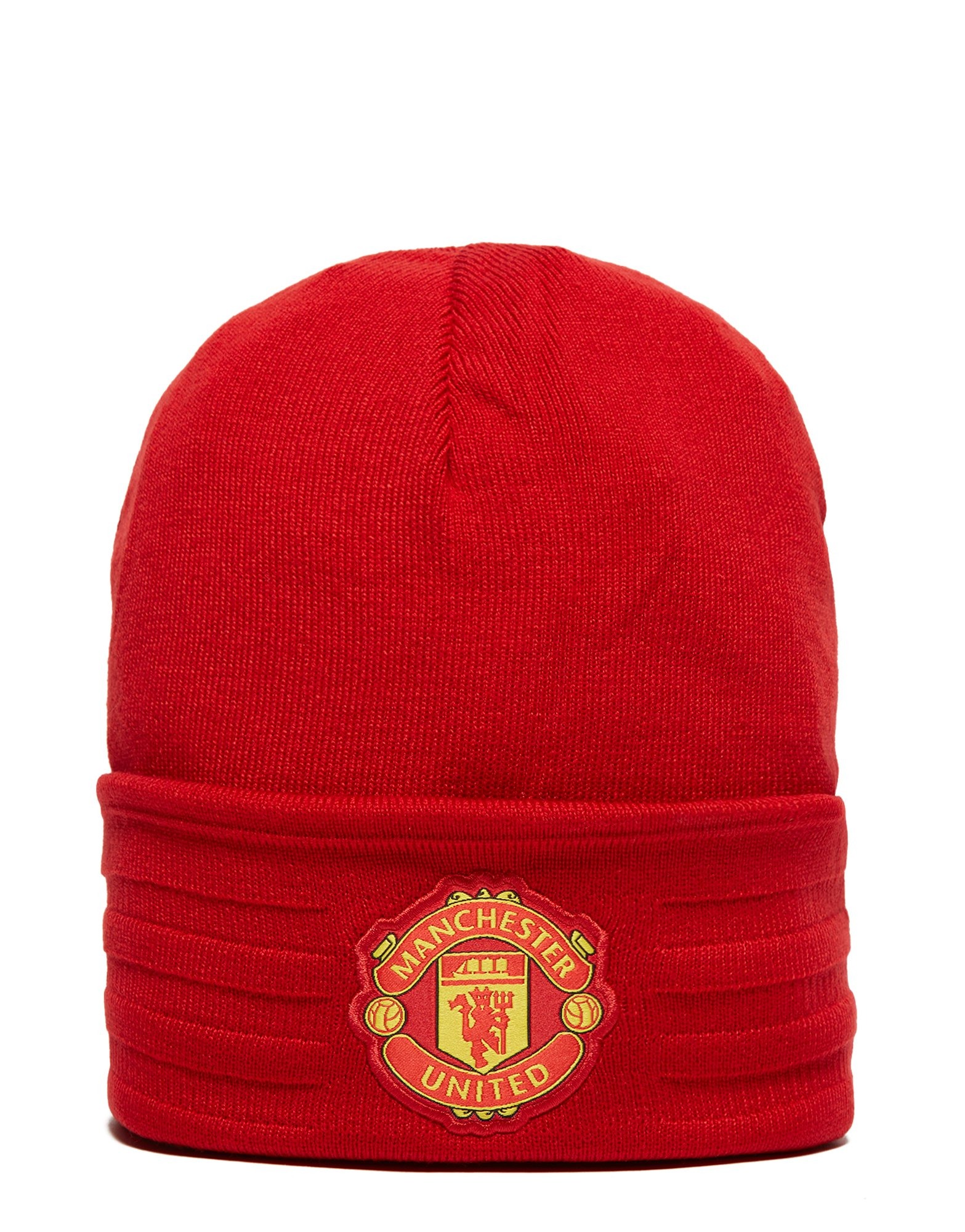 Röd adidas Manchester United 3Stripes Wooly Hat JD Sports Sveirge