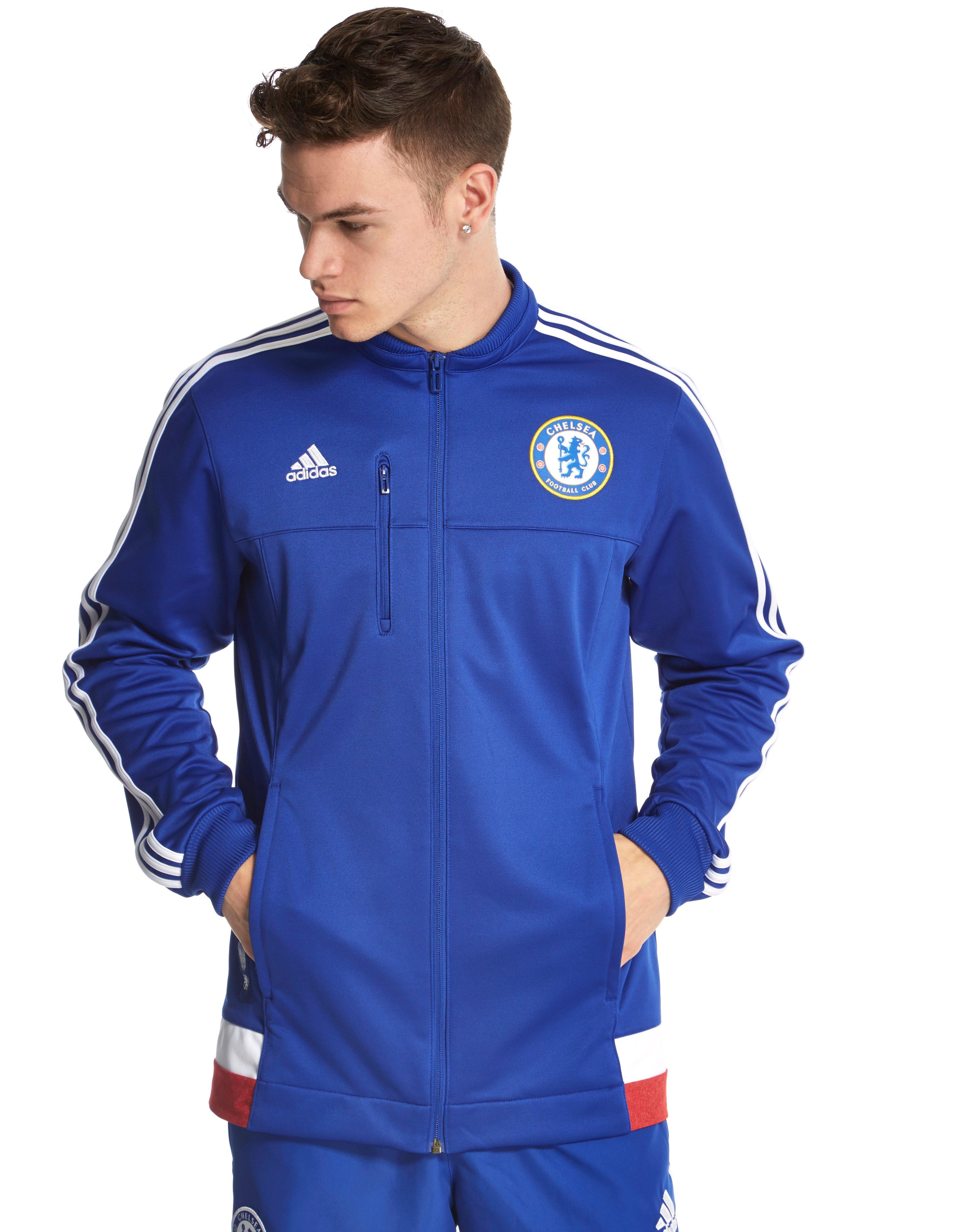 Blå adidas Chelsea FC Anthem Jacket - JD Sports Danmark