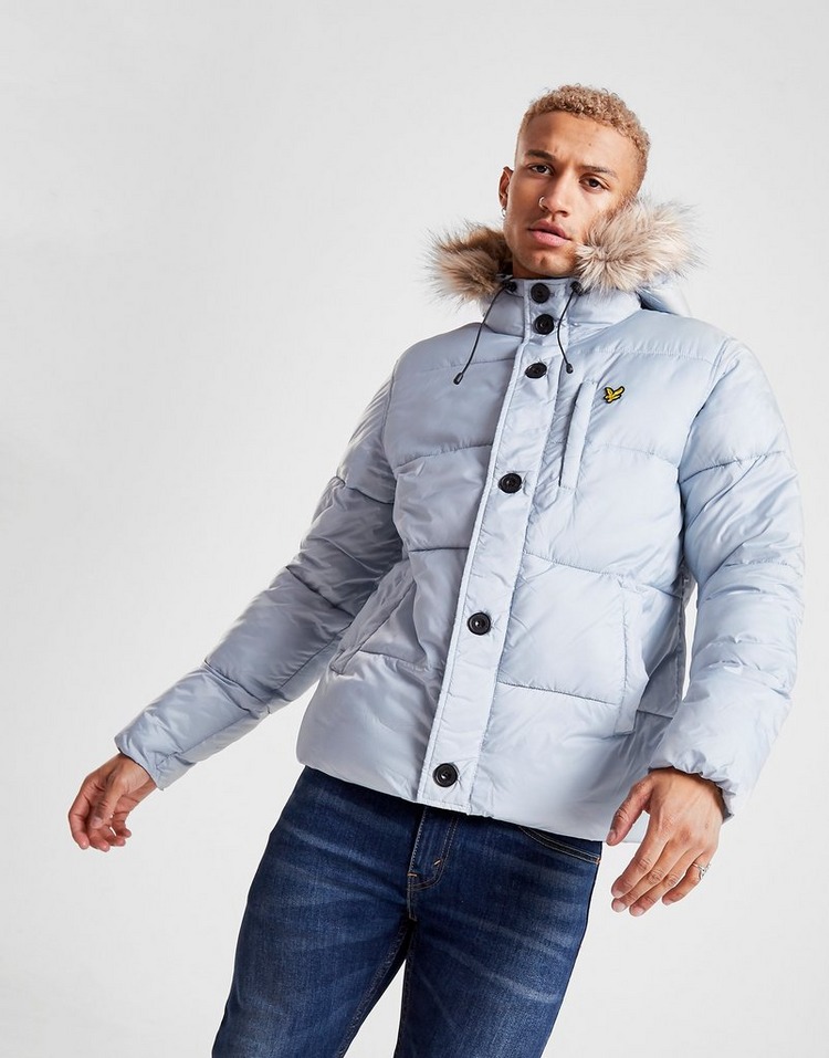 Lyle & Scott Fur Trim Bubble Jacket