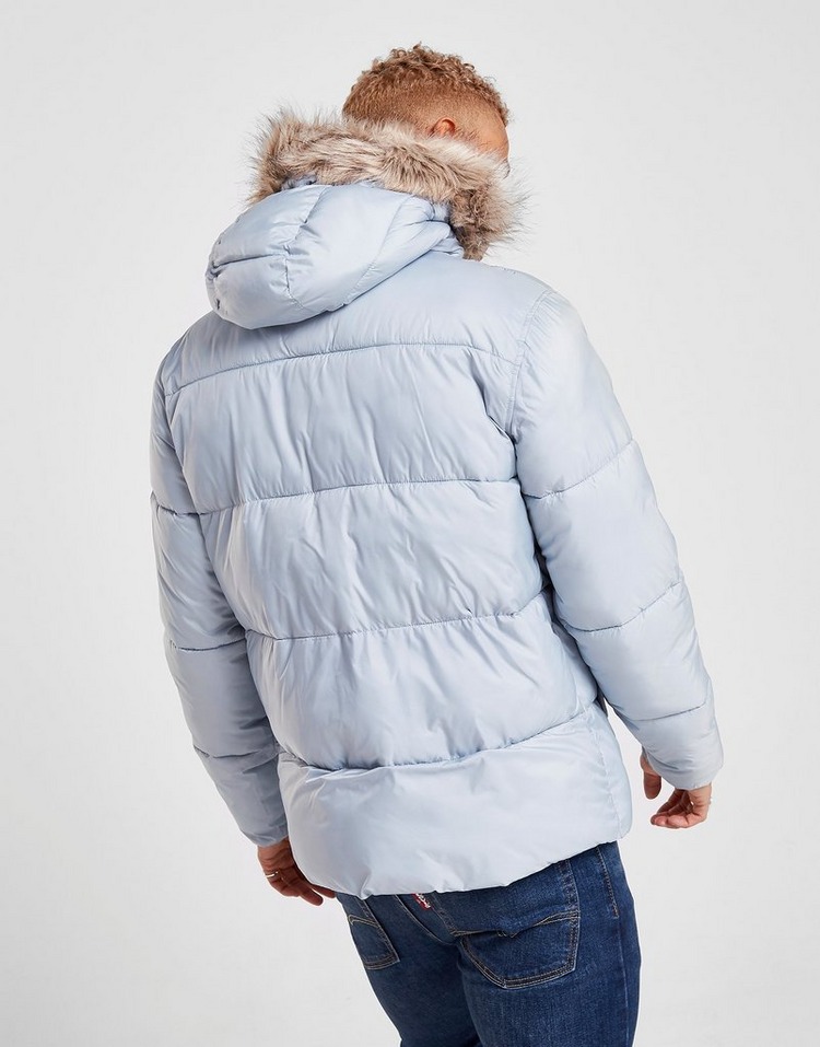 Lyle & Scott Fur Trim Bubble Jacket